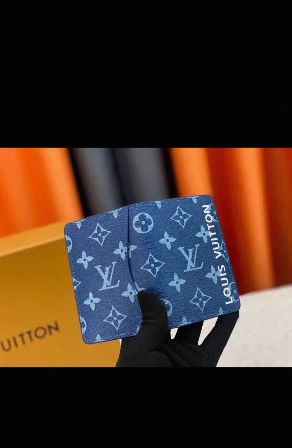 Louis Vuitton Blue Leather Wallet image indicator(4)