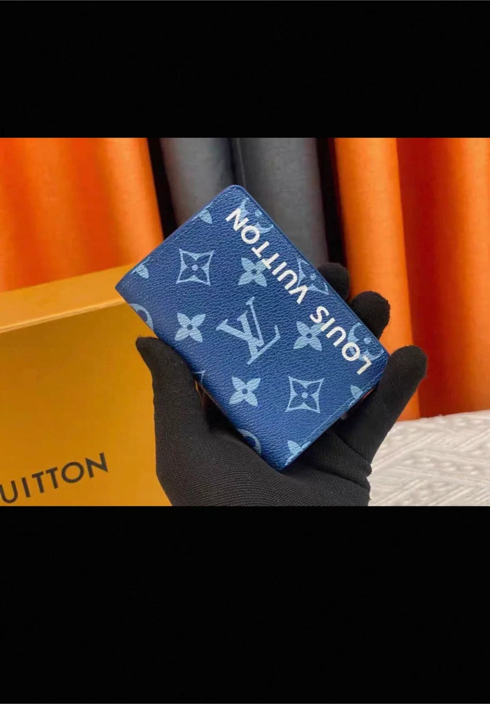 Louis Vuitton Blue Leather Wallet