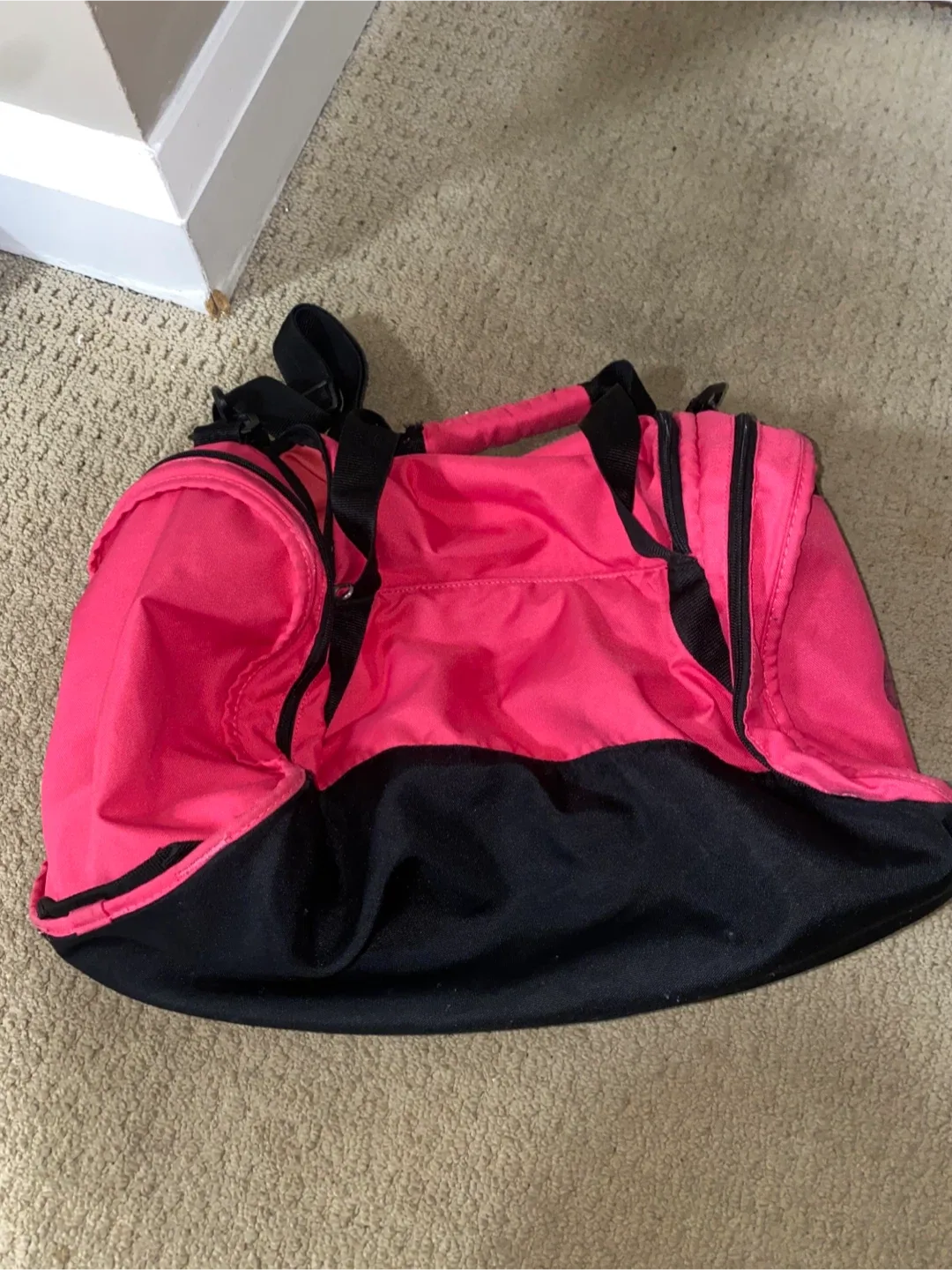 Nike Pink & Black Duffle Gym Bag image indicator(4)