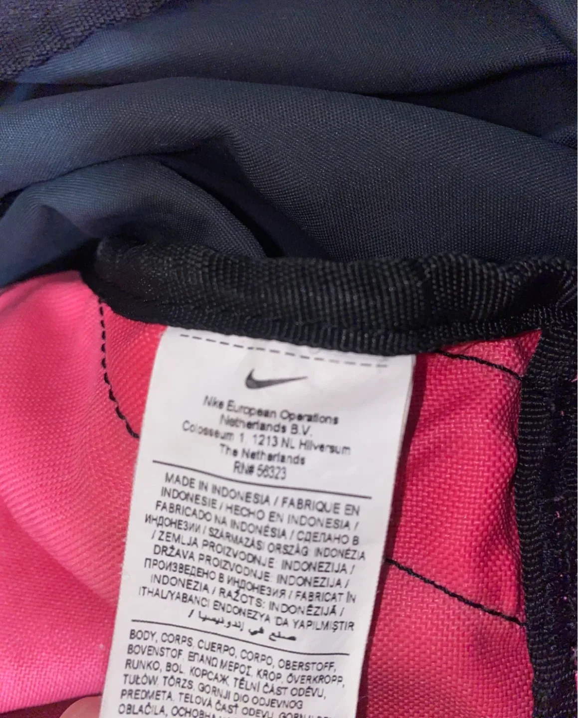 Nike Pink & Black Duffle Gym Bag image indicator(5)
