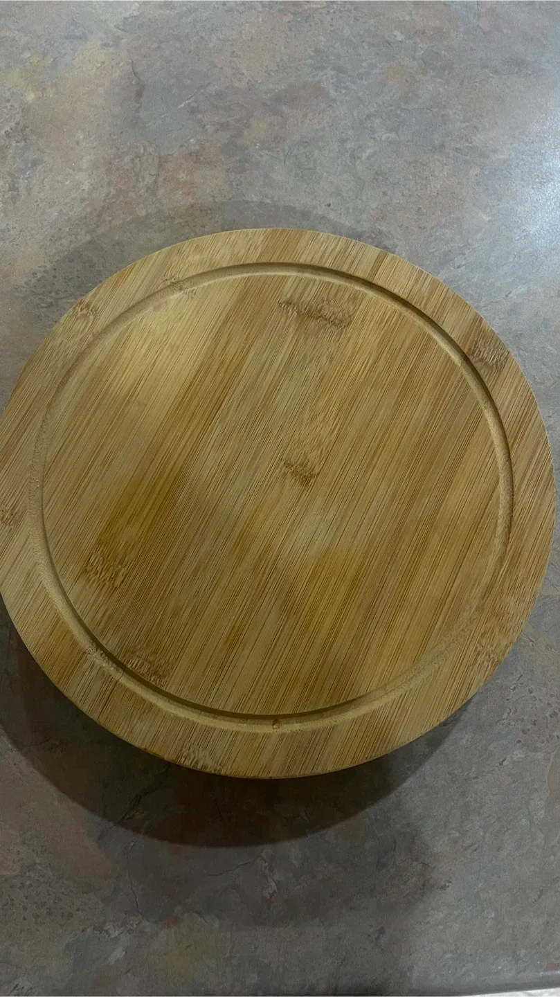 Bamboo Cheese Board with Knife Set  #Cleanout