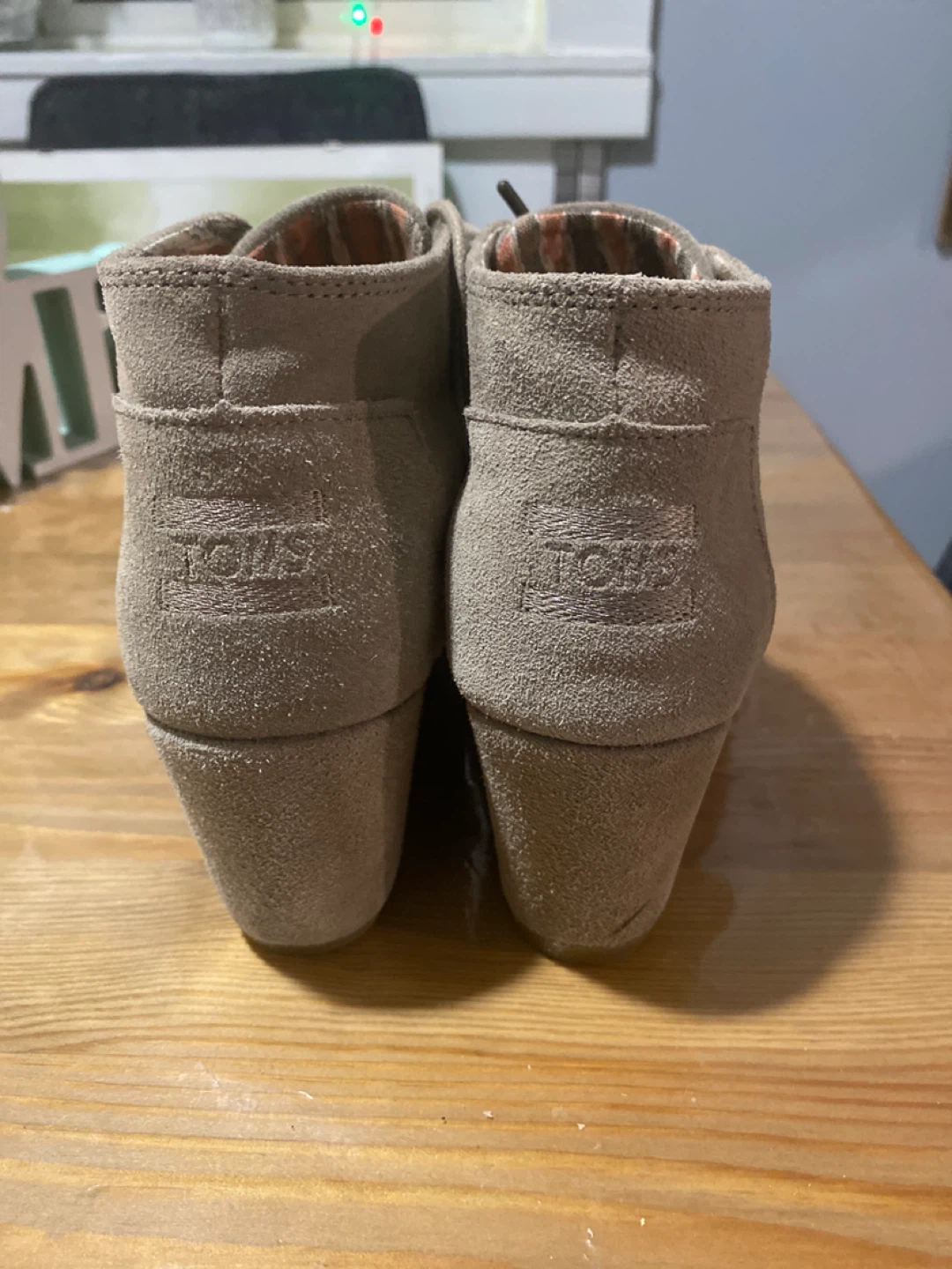 TOMS Desert Wedge Booties - Size 8 - photo 3
