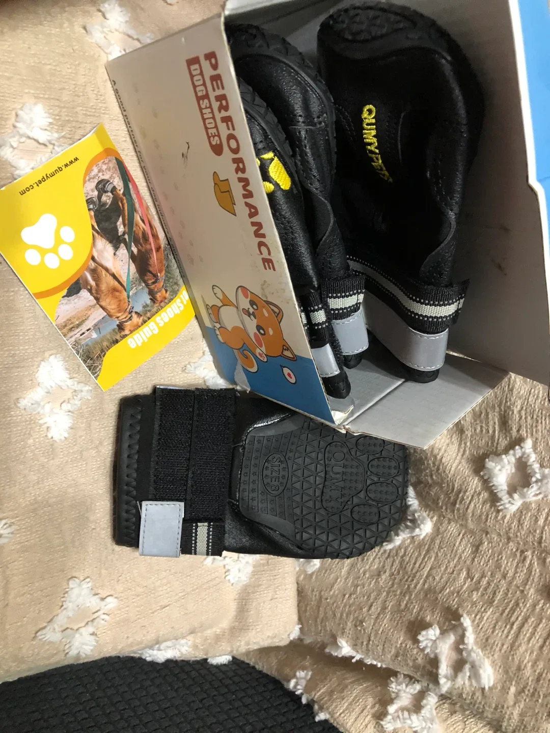 Qumy Pets Performance Dog Shoes size -8