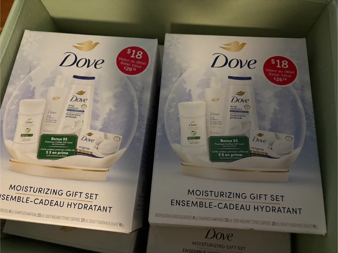Dove Moisturizing Gift Set with $5 Coffee Gift Card