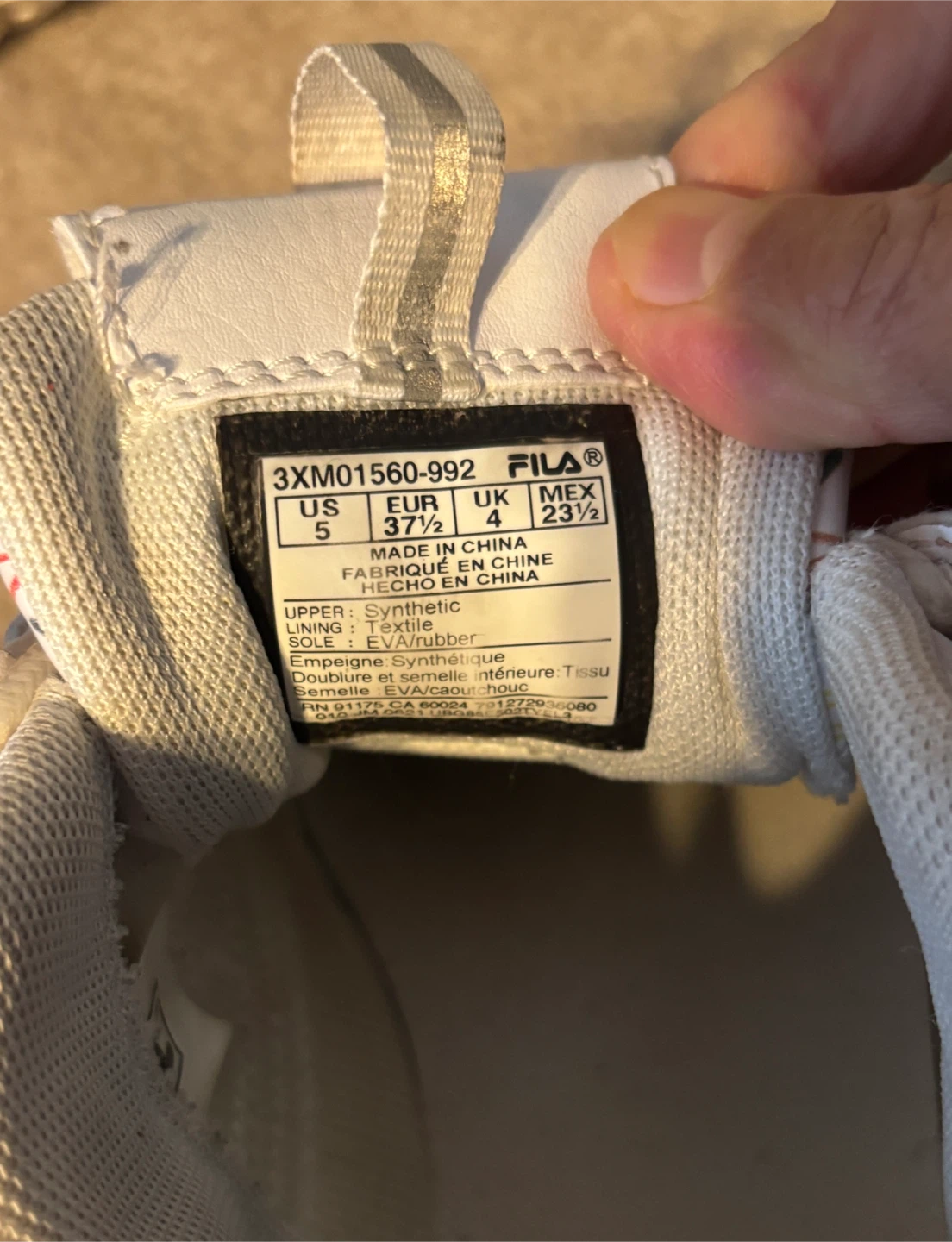 Fila Disruptor Graffiti Sneakers (Size US 5) #Cleanout - photo 5