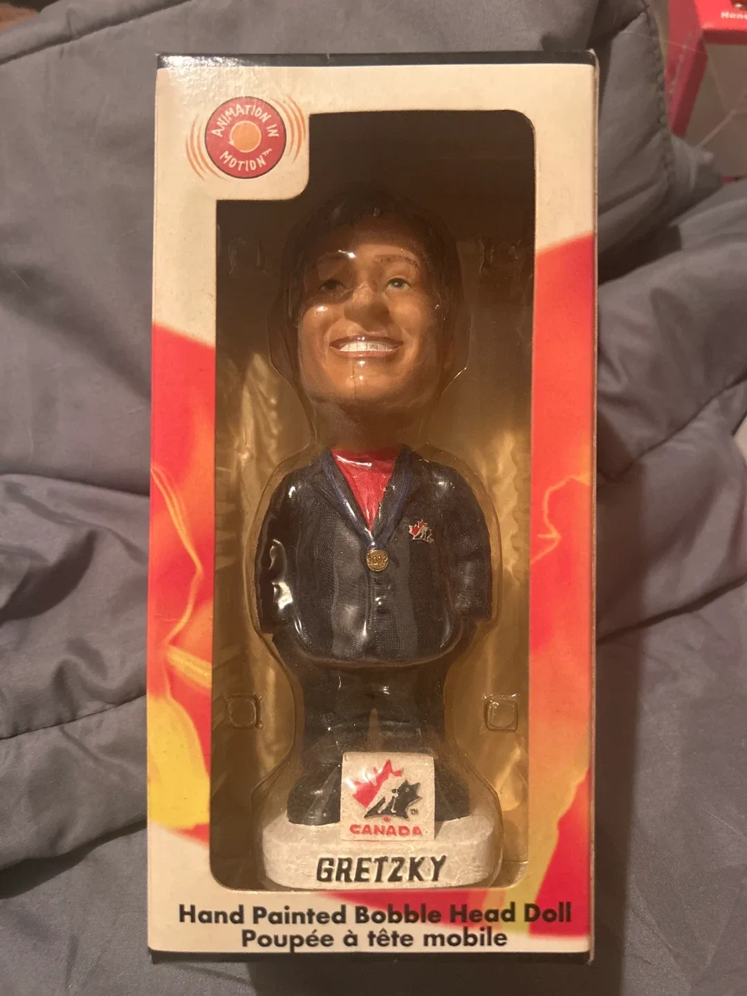 Wayne Gretzky Hand Painted Bobble Head Doll