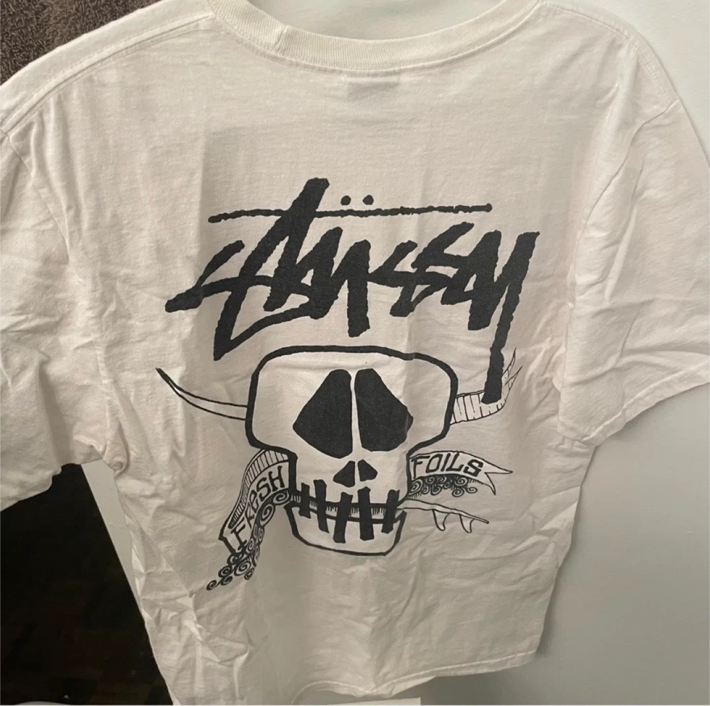 Stussy Graphic T-Shirts - White & Black image indicator(4)