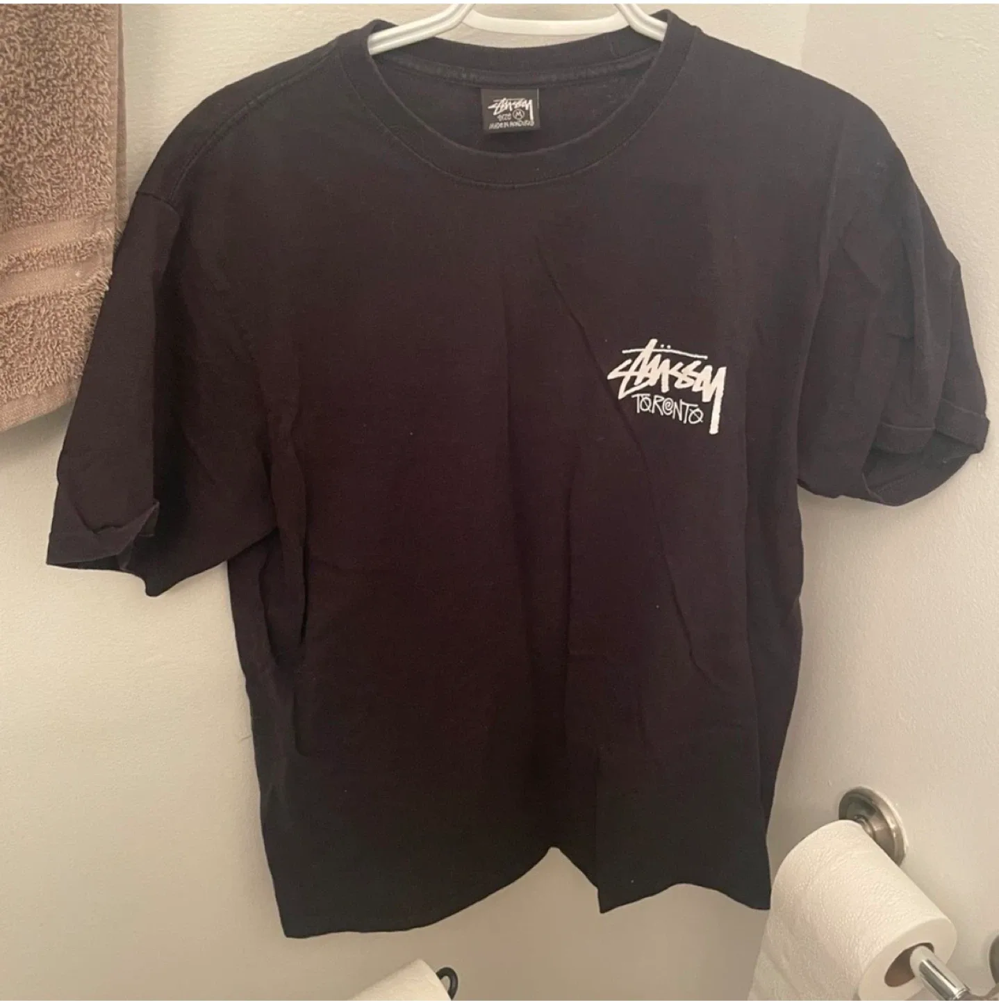 Stussy Graphic T-Shirts - White & Black