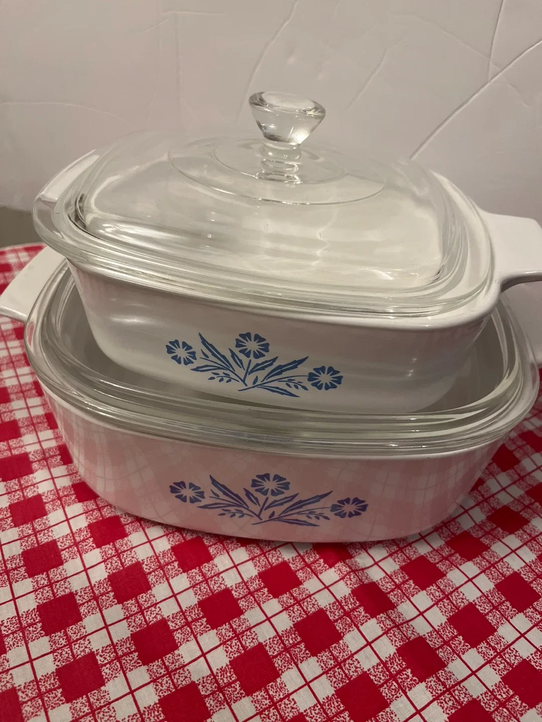Vintage Corning Ware Casserole Dish Set