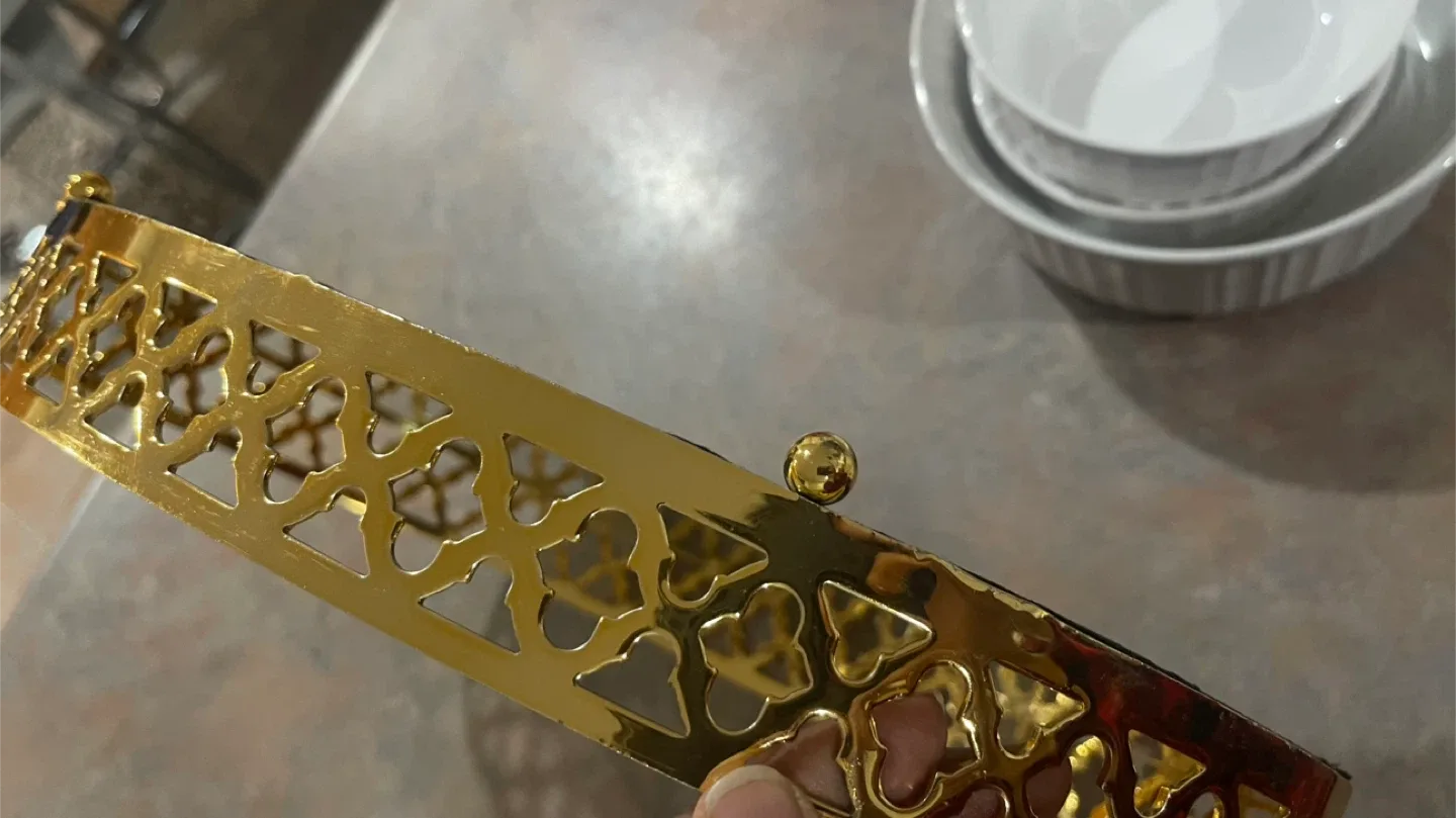 Gold Decorative Tray  #Cleanout image indicator(2)