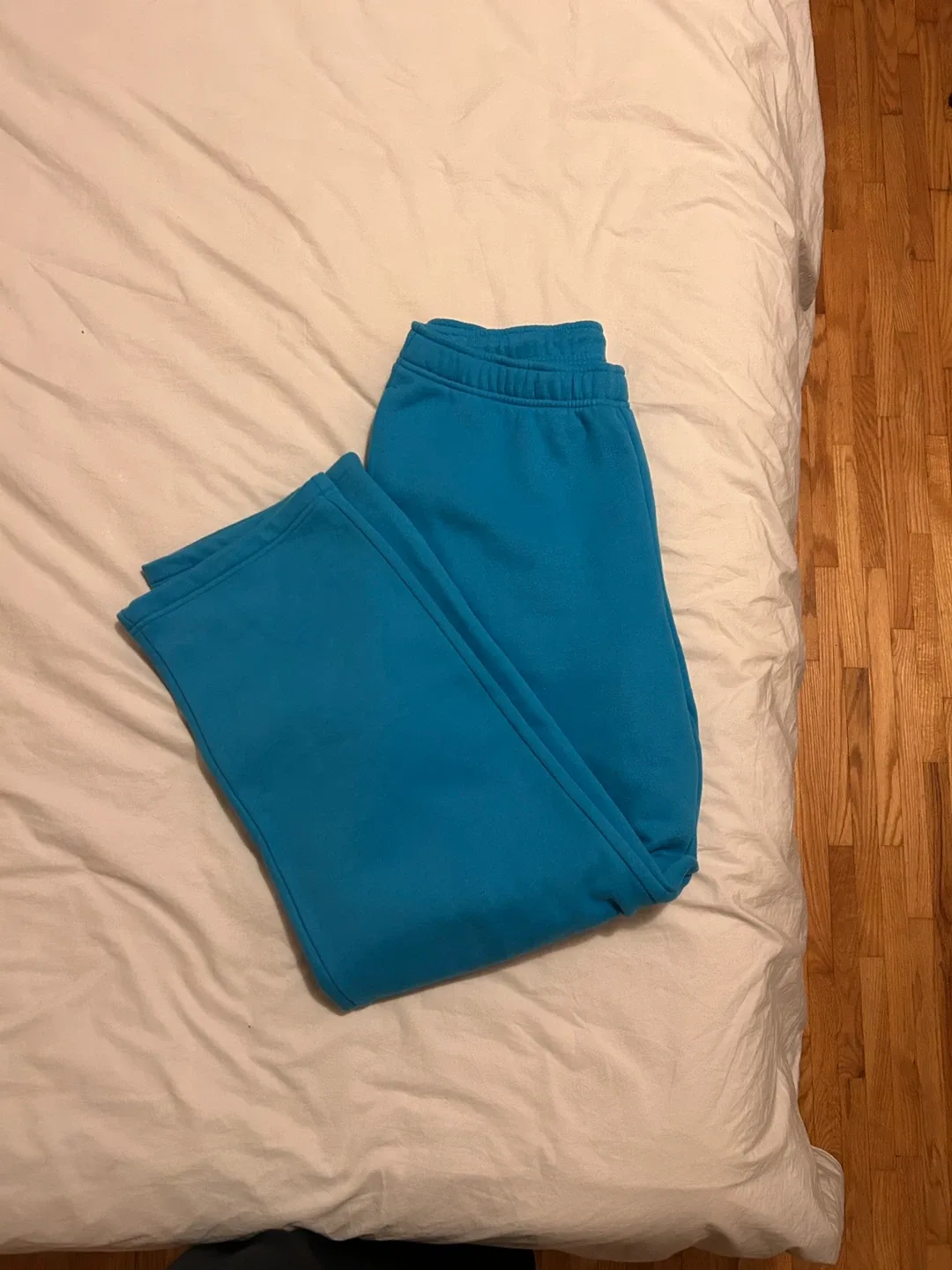 Aritzia TNA Cozy Fleece Mega Cargo Sweatpants - Blue