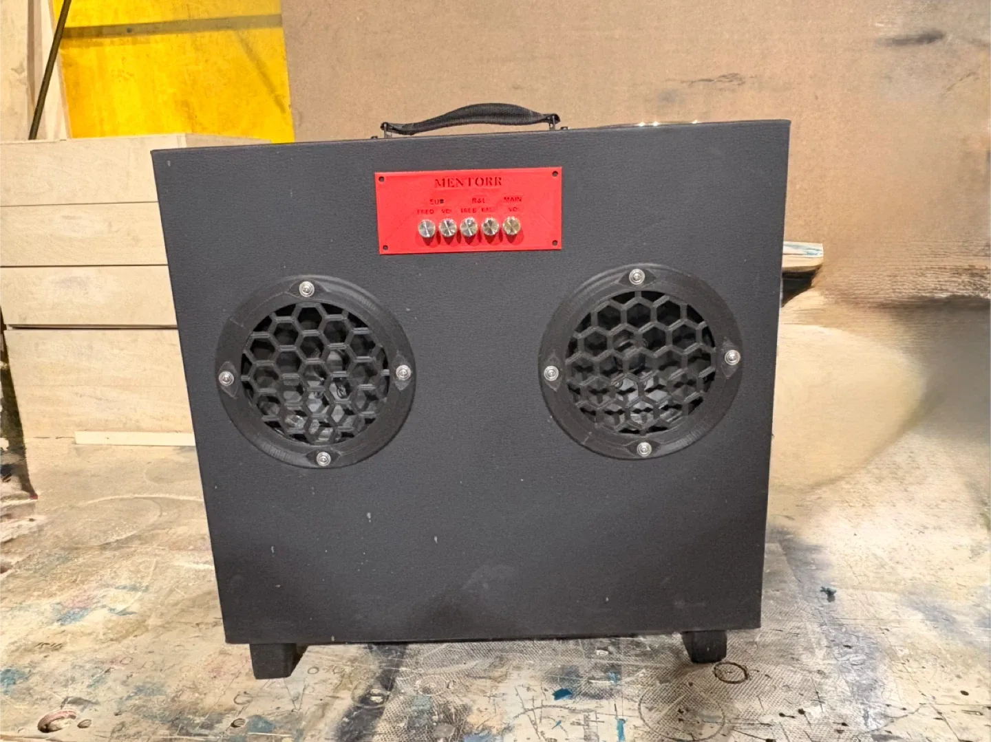 Custom Sound System with Dewalt battery powered