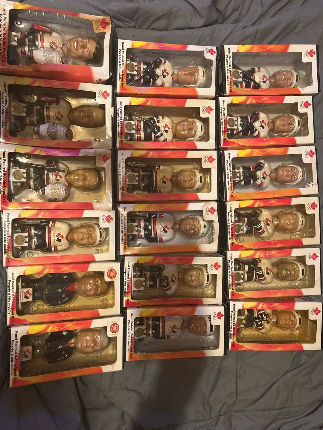 Hand Painted Olympic Bobble Head Doll