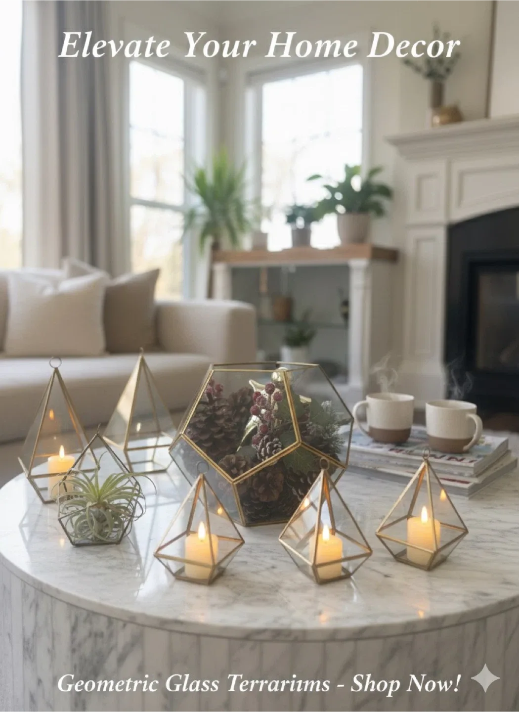 Geometric Glass Terrariums