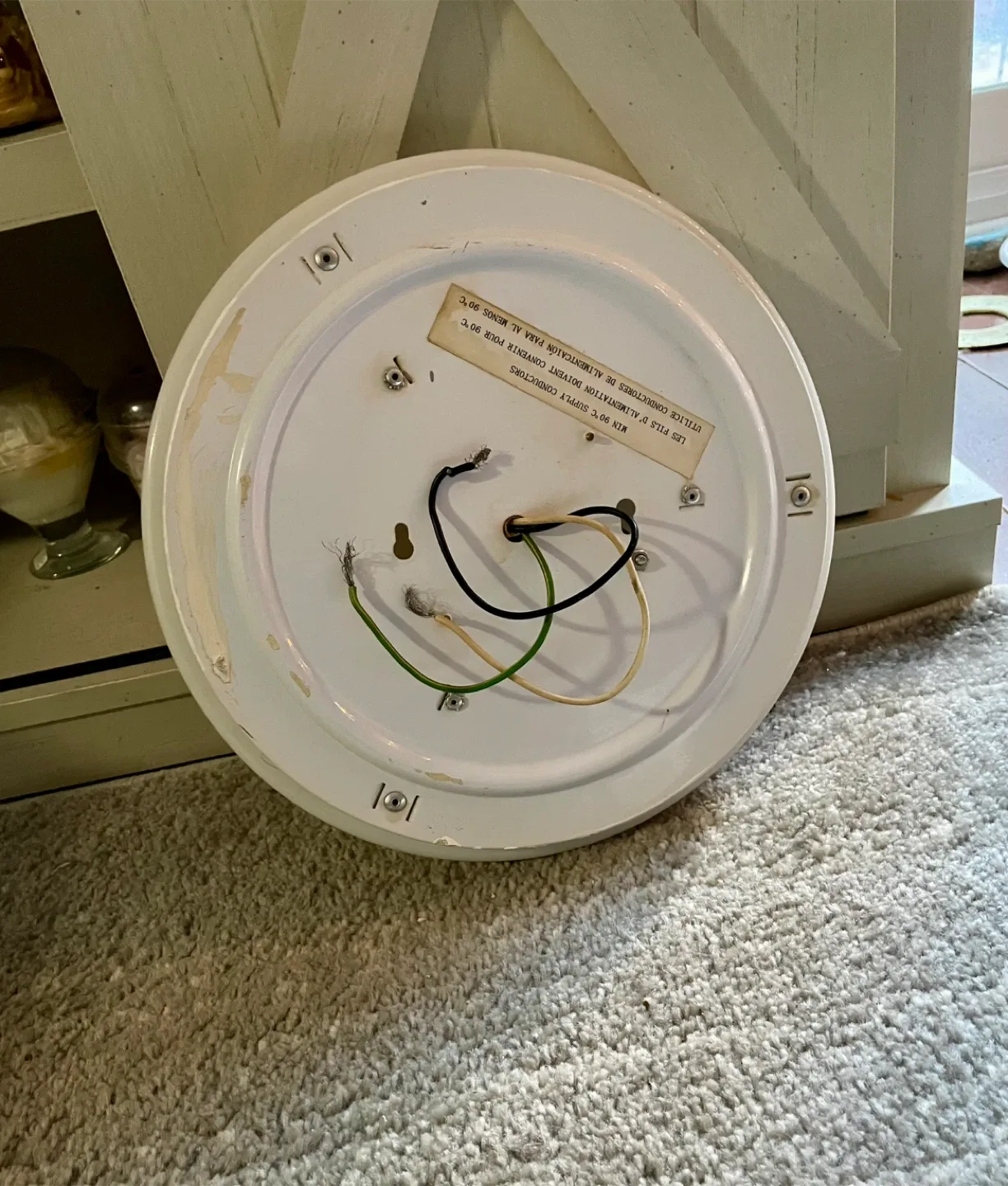 #CleanoutCeiling Dome Light Fixture - White image indicator(2)