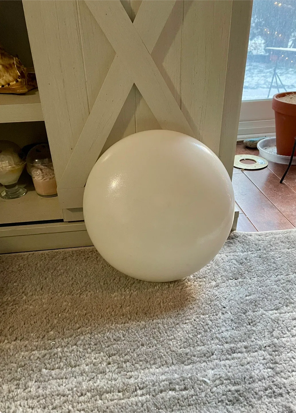 #CleanoutCeiling Dome Light Fixture - White image indicator(3)