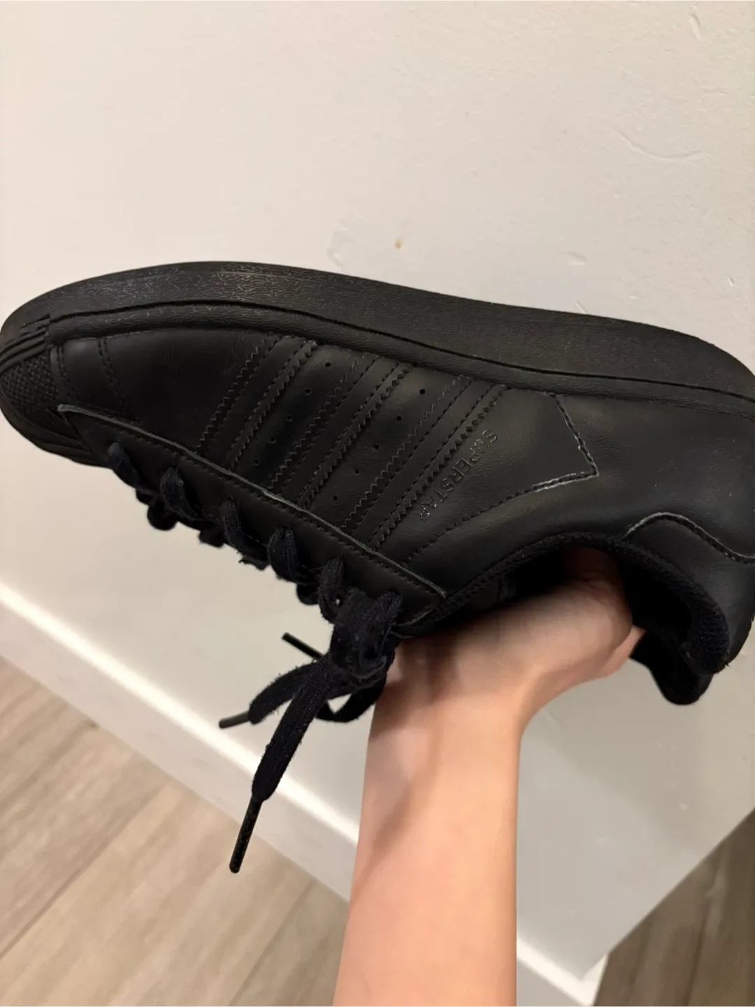 Adidas Superstar Black Shoes image indicator(2)