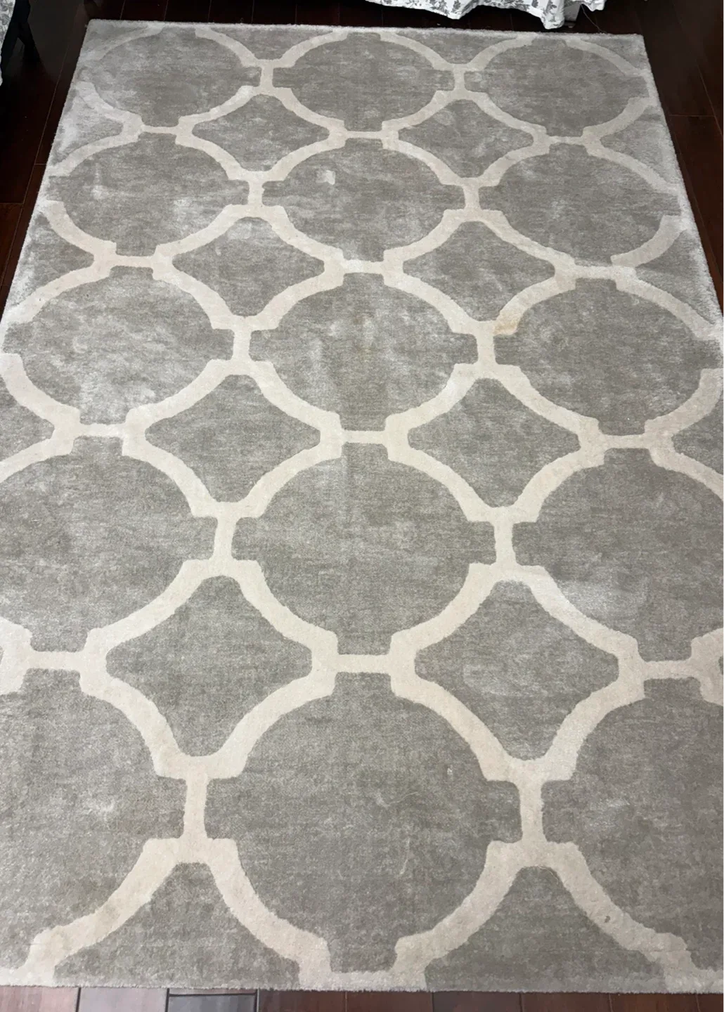 Grey Patterned Area Rug