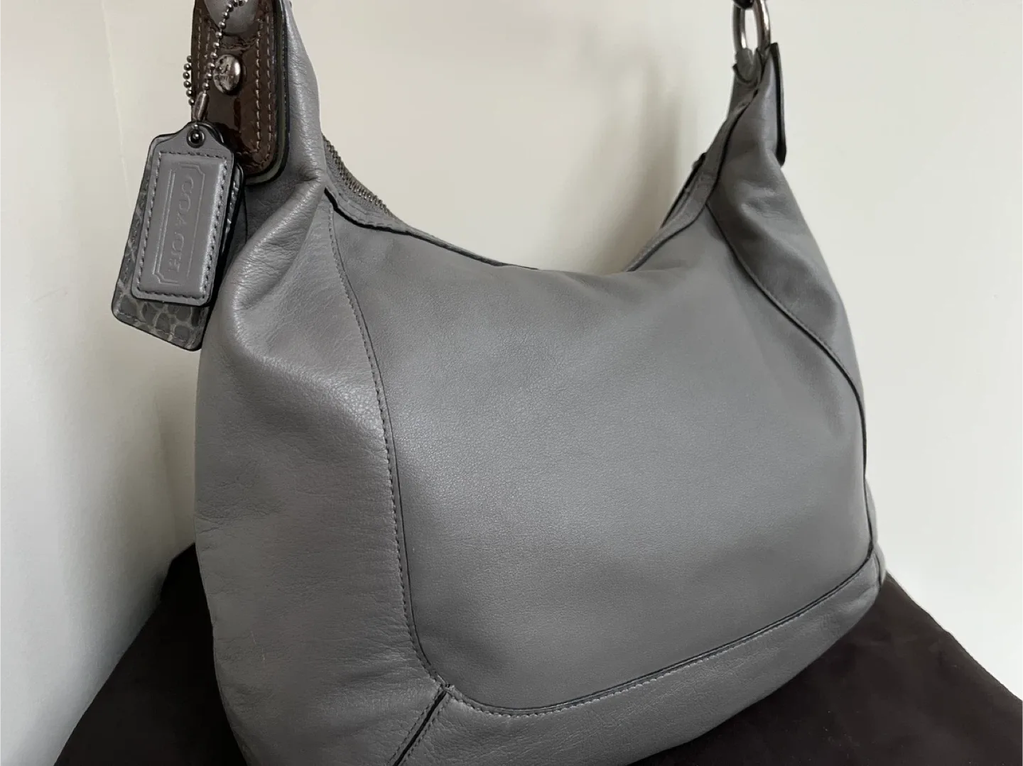 Coach Genuine Leather Hobo Bag image indicator(2)