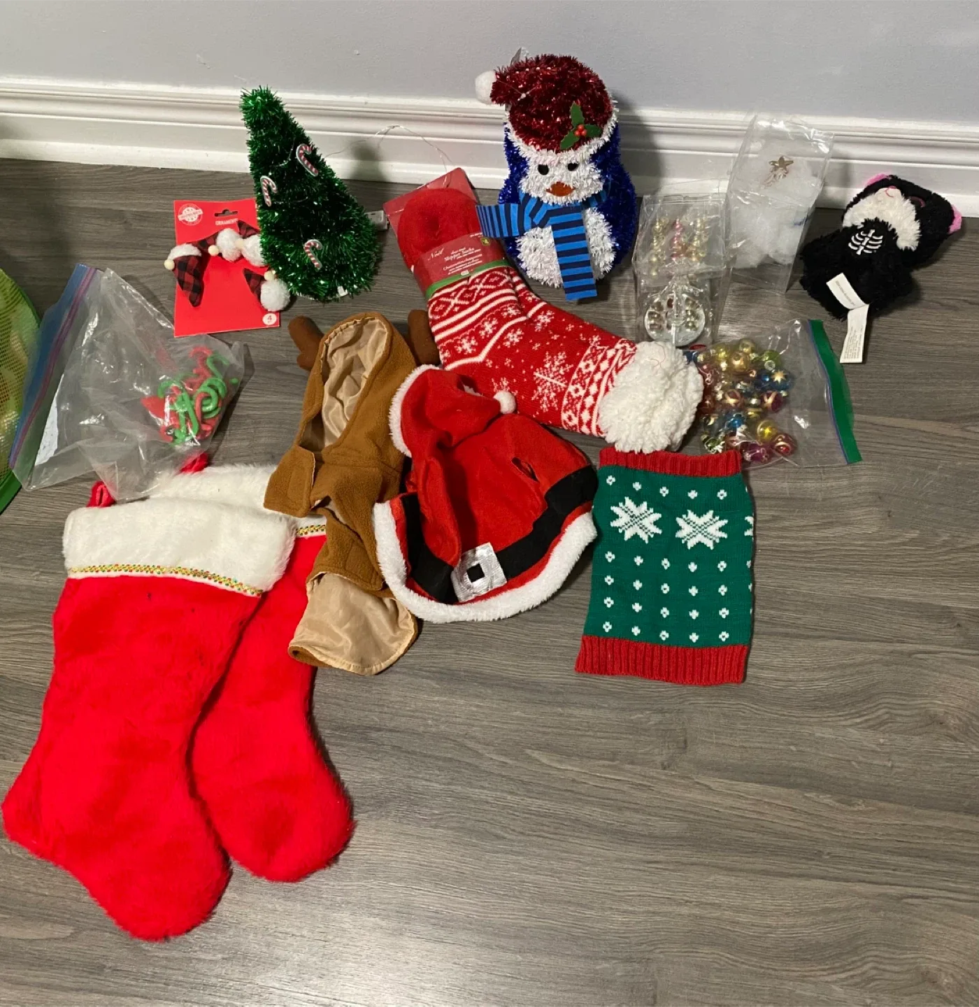 Mixed Christmas Decorations & Pet Costumes