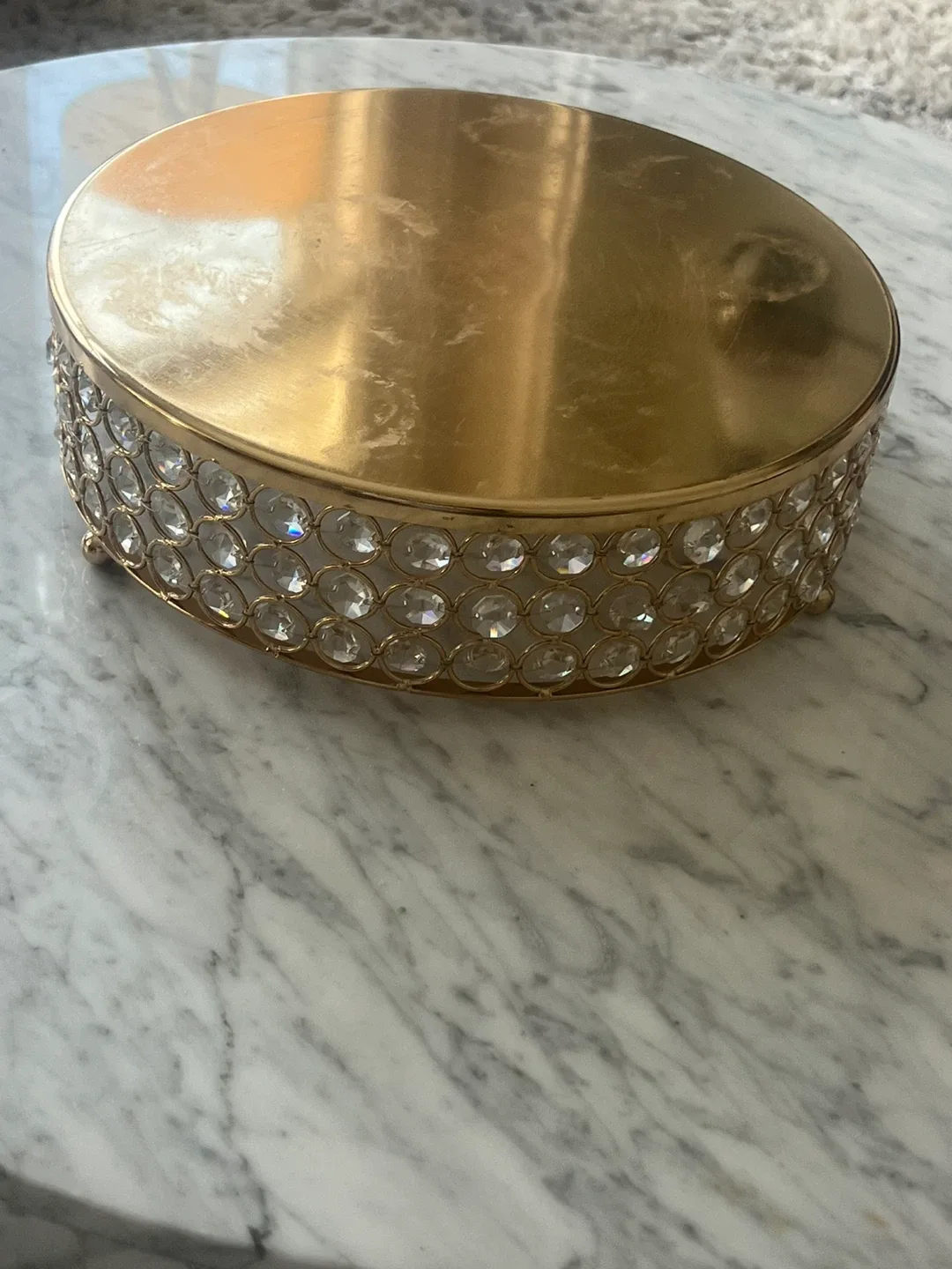 Crystal & Gold Cake Stand image indicator(3)