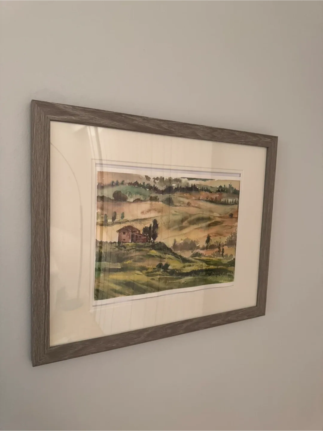 Light beige wooden frame 16x20