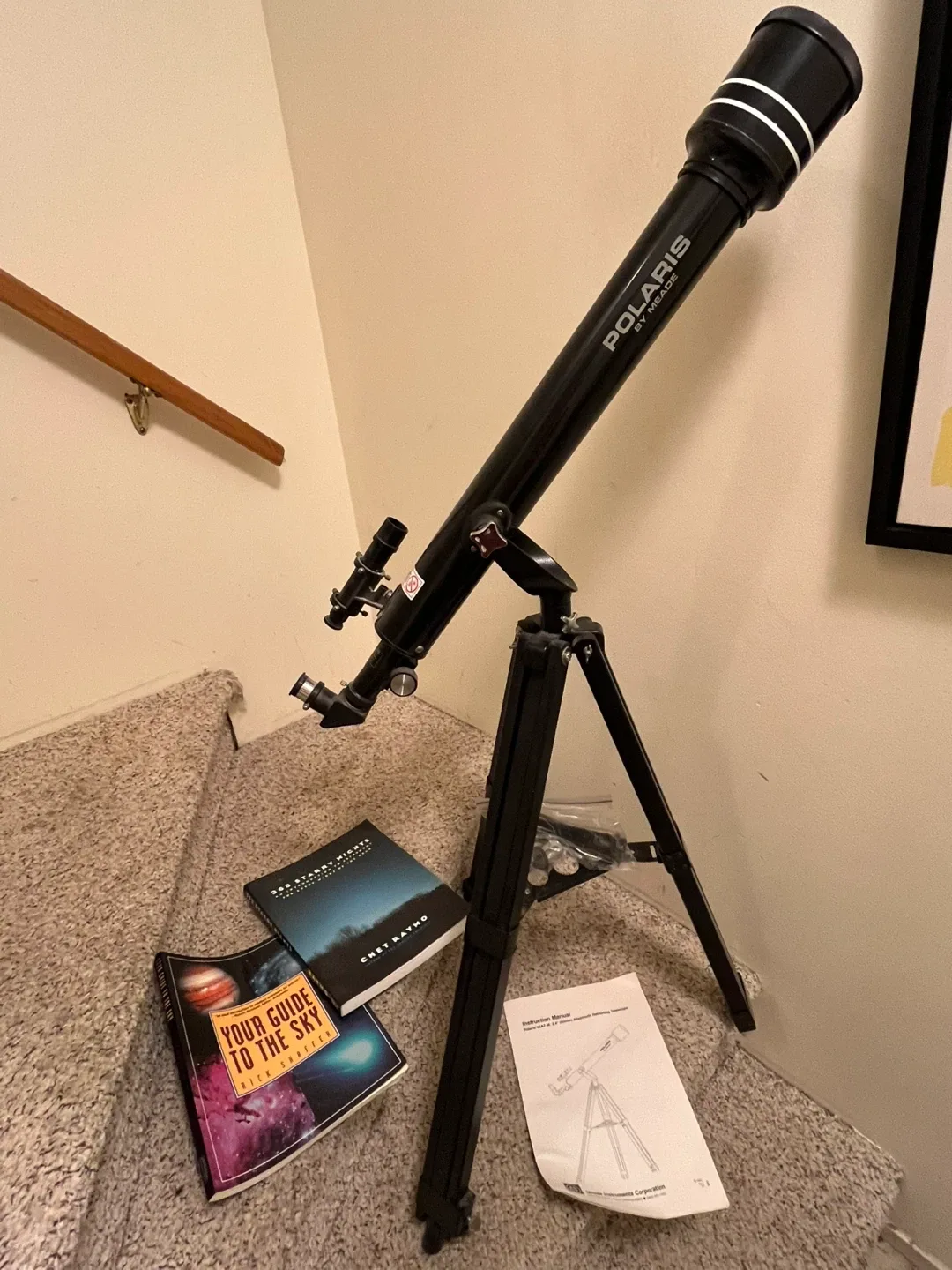 Meade Polaris 60AZ-M Telescope with Books image indicator(2)