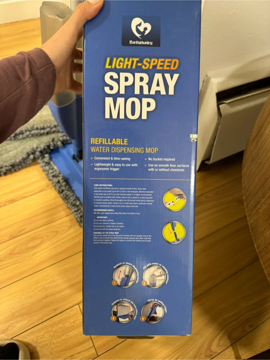 BellaBaby Light-Speed Spray Mop image indicator(3)