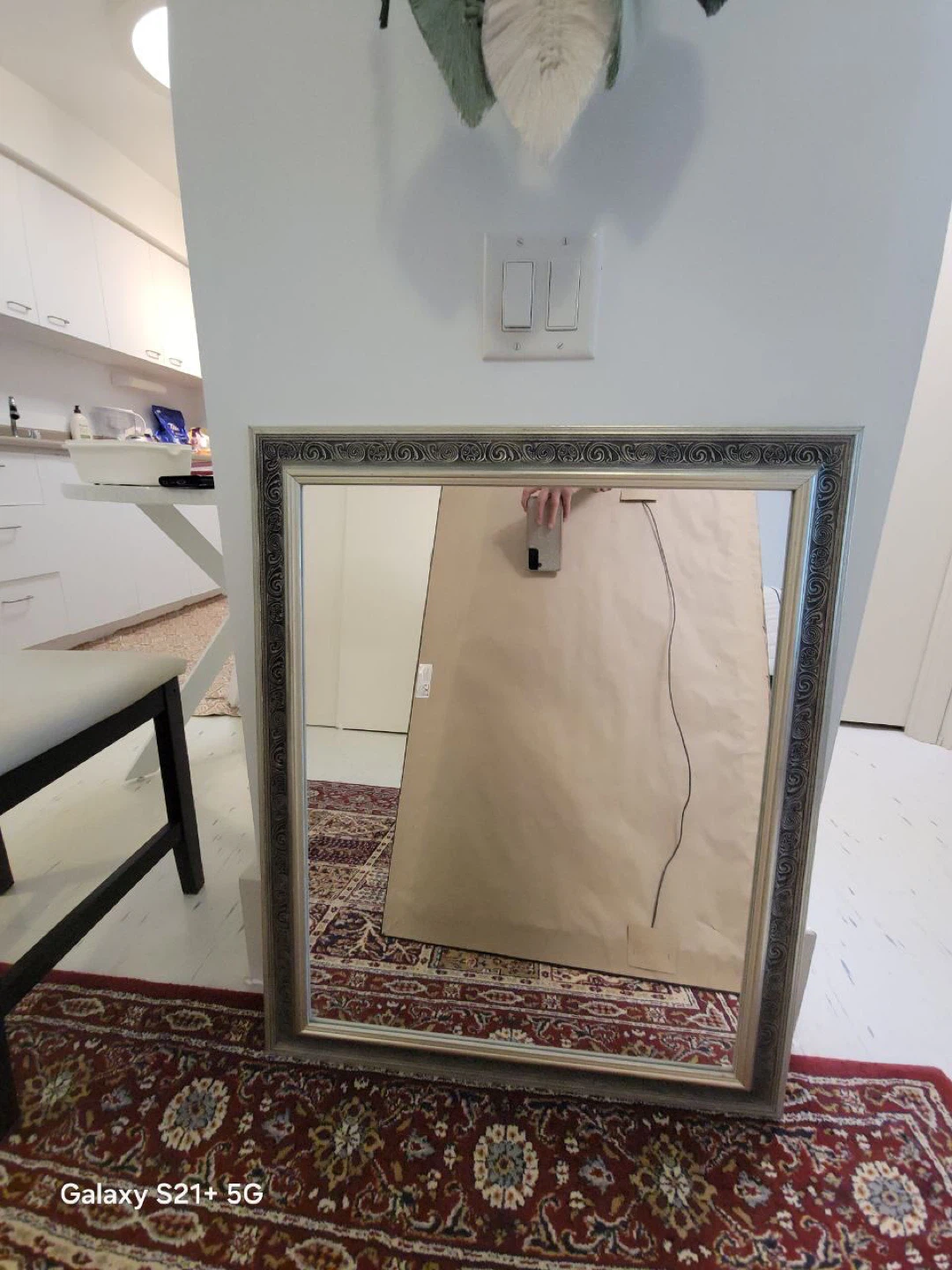 2 framed mirrors