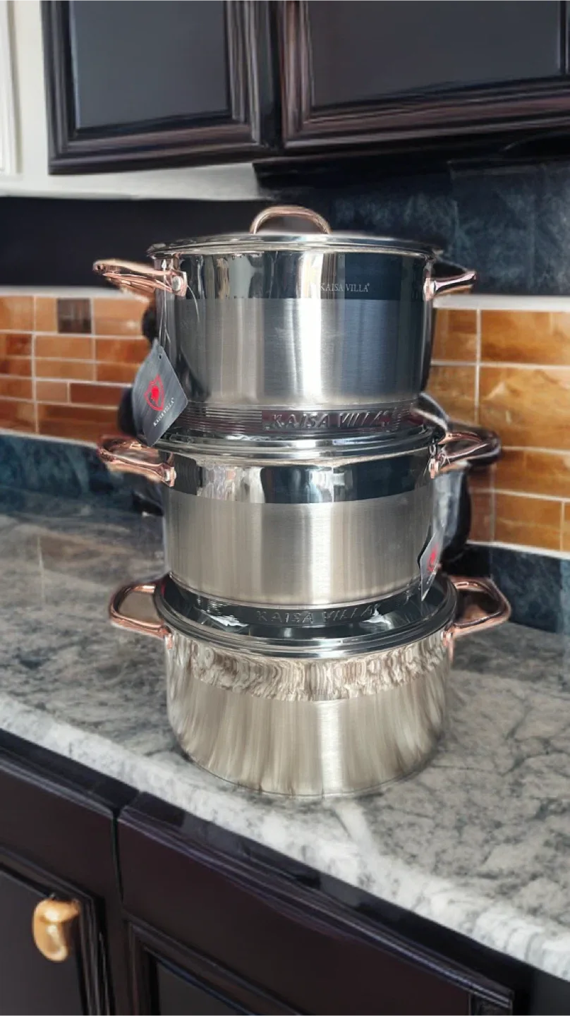 Kaisa Villa 6-Piece Stainless Steel Cookware Set - New image indicator(3)