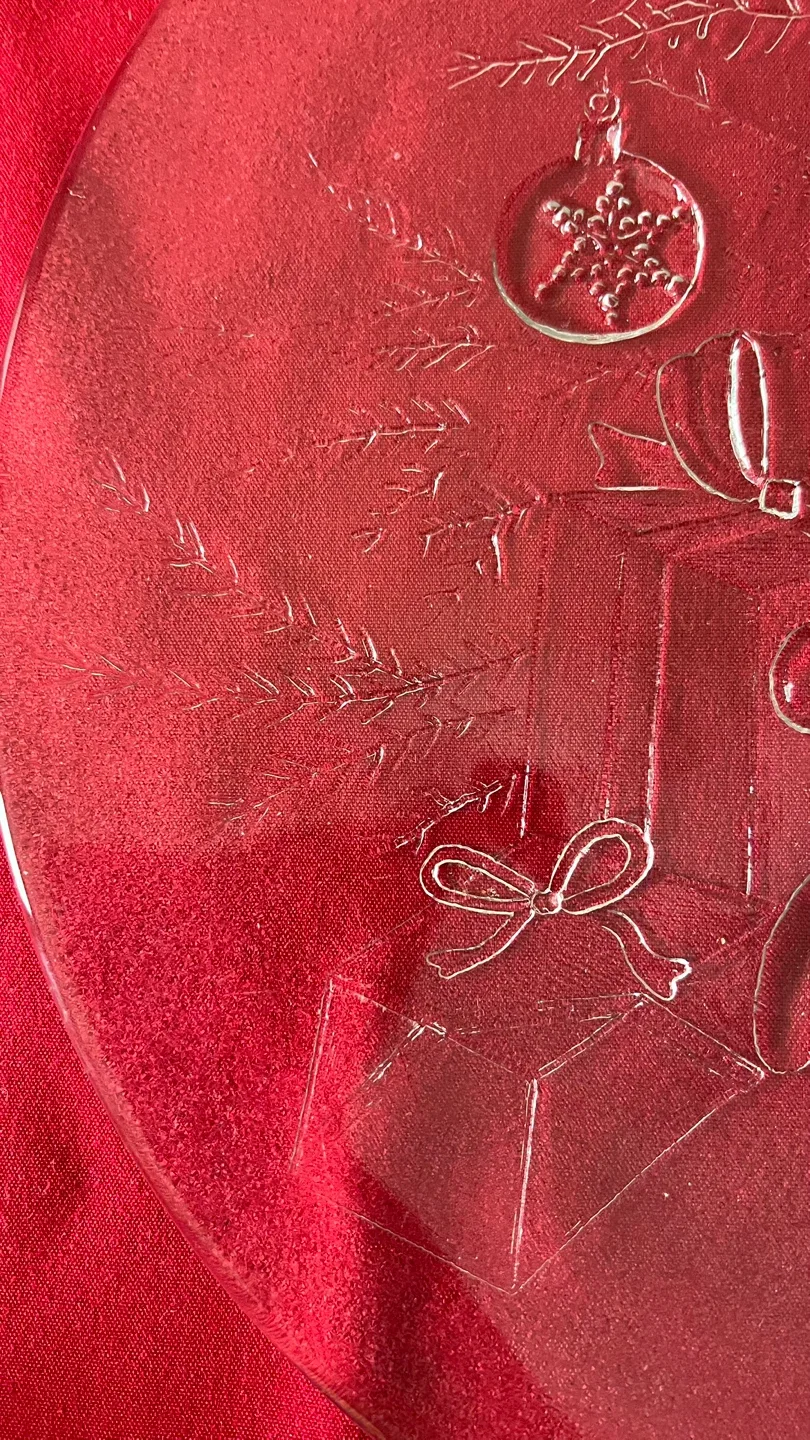 1980’s Vintage Libbey 13” Holiday Serving Platter #clearout image indicator(5)