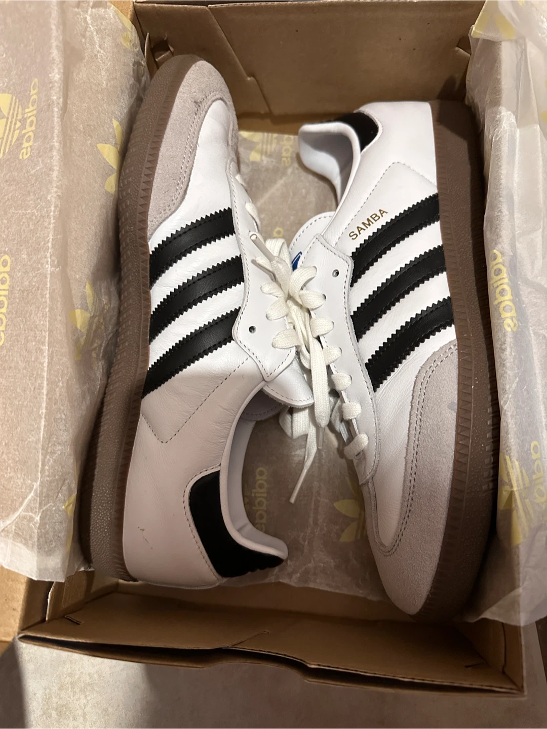 Adidas Samba OG, Size 10.5, White/Black, NEW - photo 5