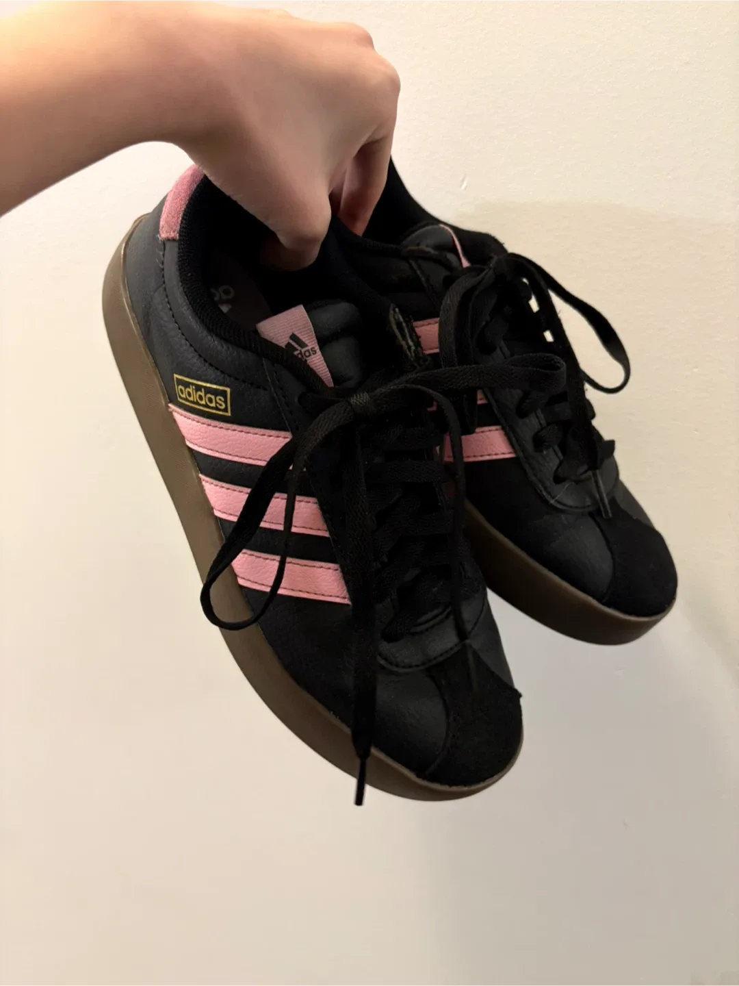 Adidas Gazelle Black/Pink Shoes 6.5