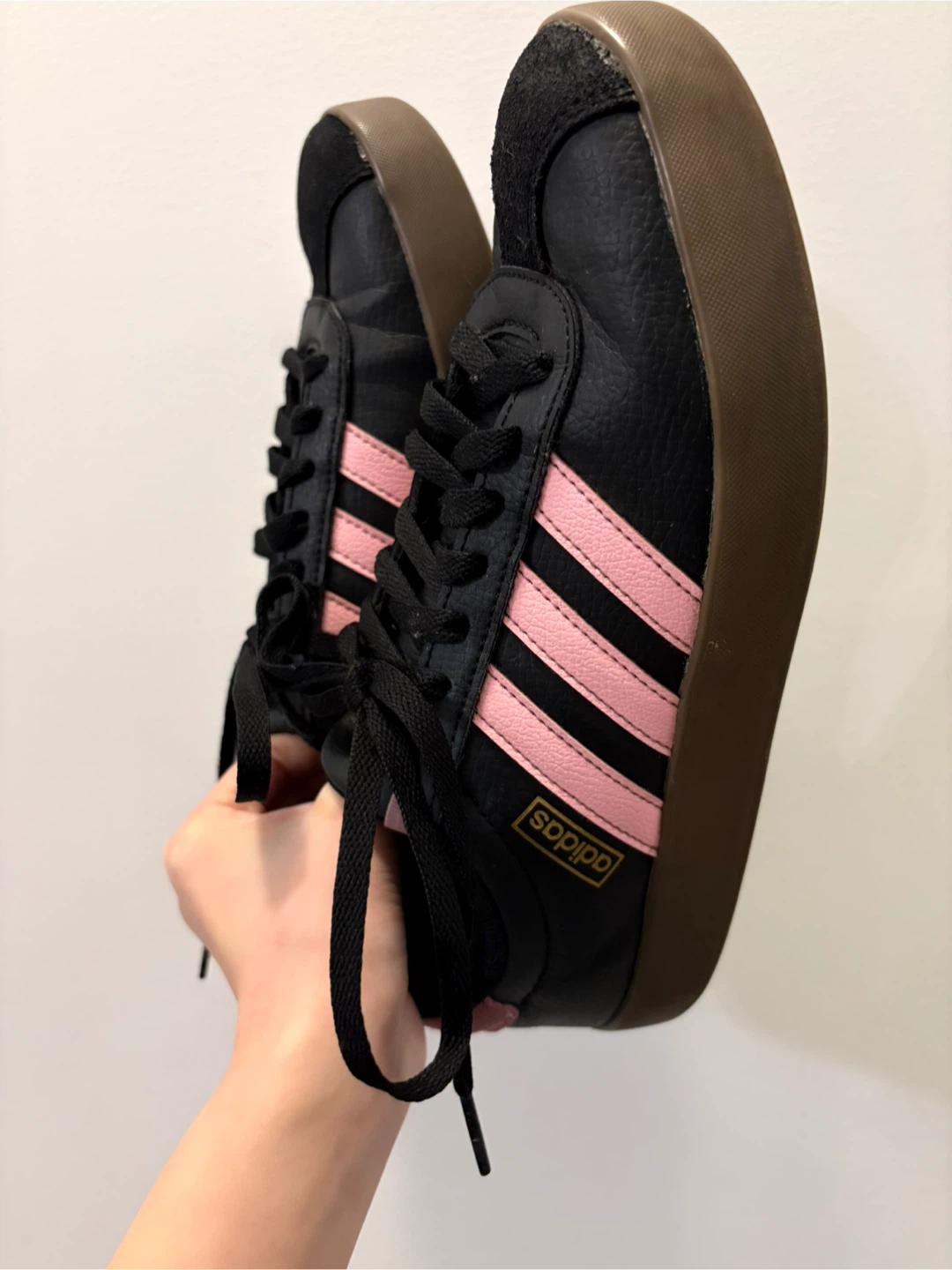 Adidas Gazelle Black/Pink Shoes 6.5 - photo 3