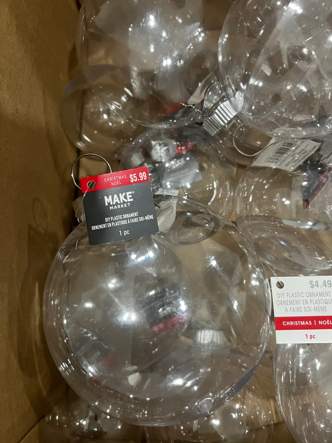 40 NEW DIY CHRISTMAS ORNAMENTS PLUS 8 GLASS ORNAMENTS image indicator(2)