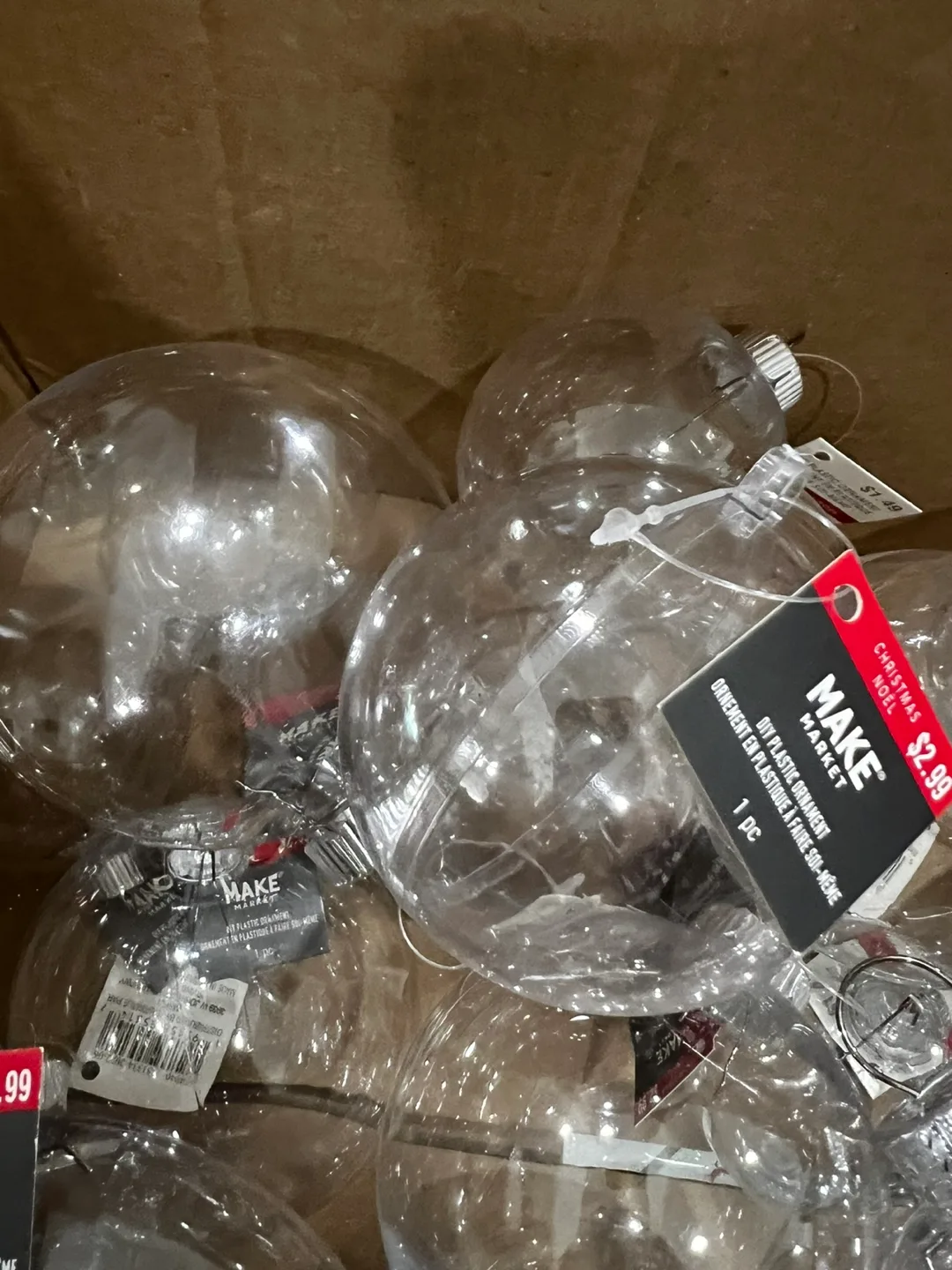 40 NEW DIY CHRISTMAS ORNAMENTS PLUS 8 GLASS ORNAMENTS image indicator(3)