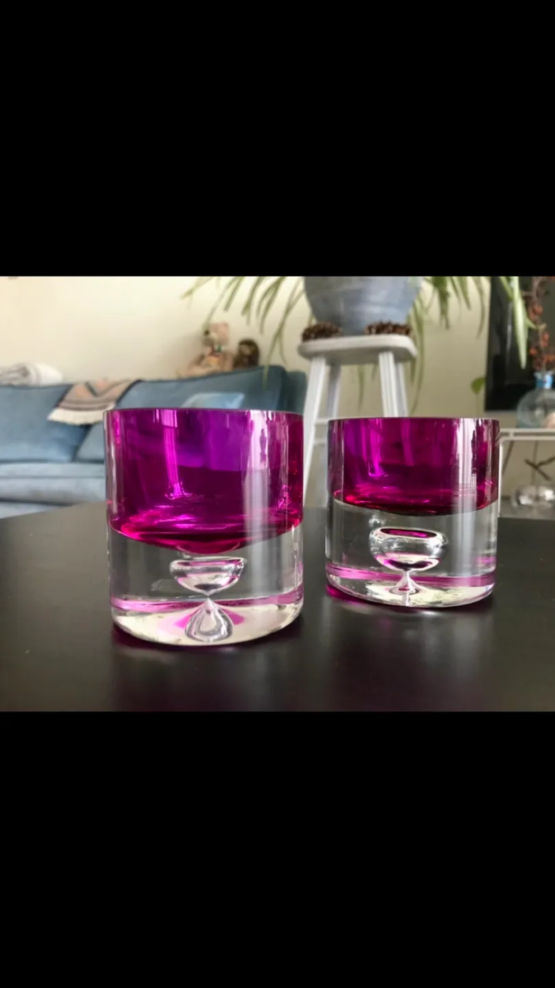 Austrian Glass Tealight Holders (2) - # Cleanout