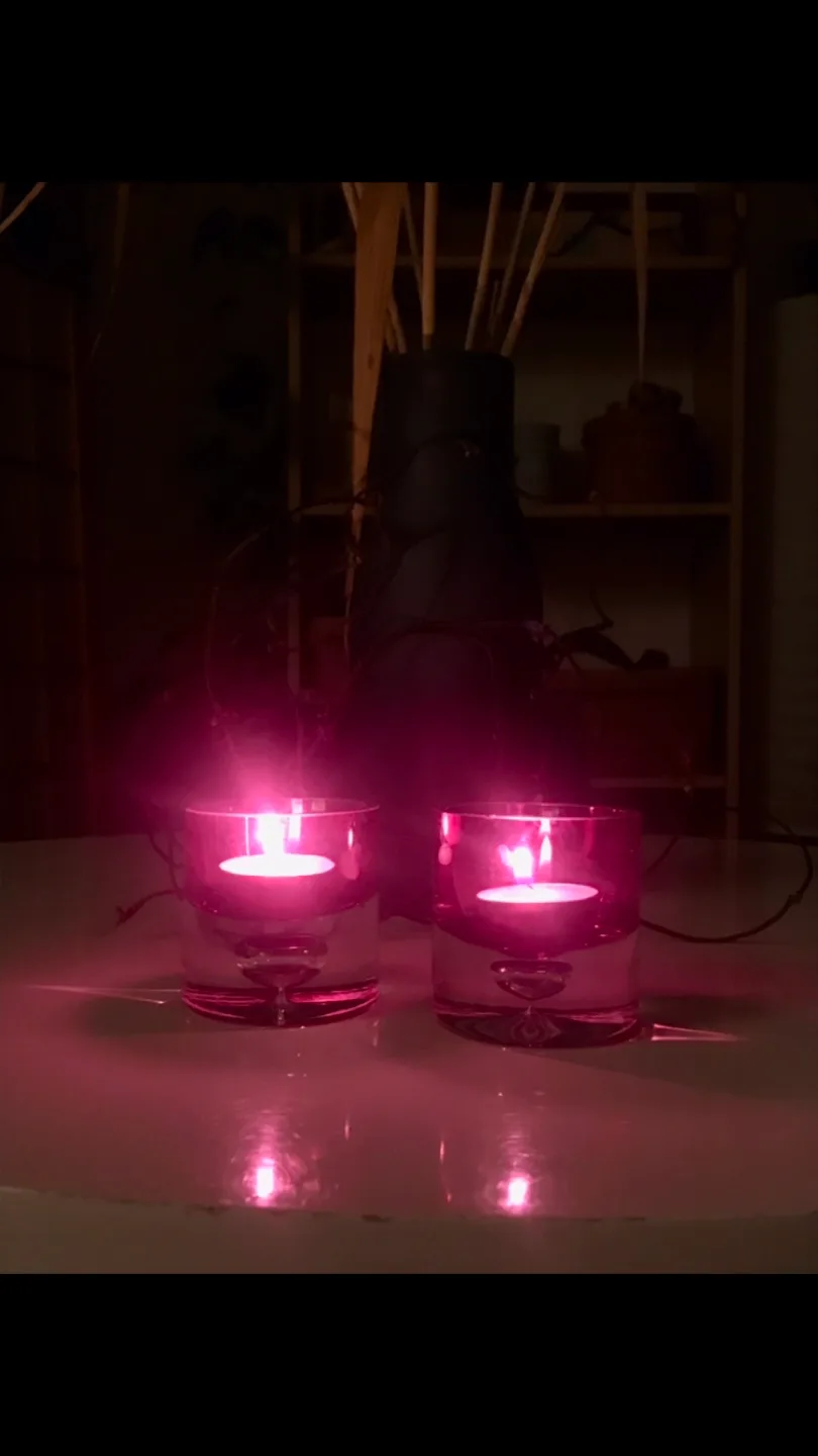 Austrian Glass Tealight Holders (2) - # Cleanout image indicator(3)