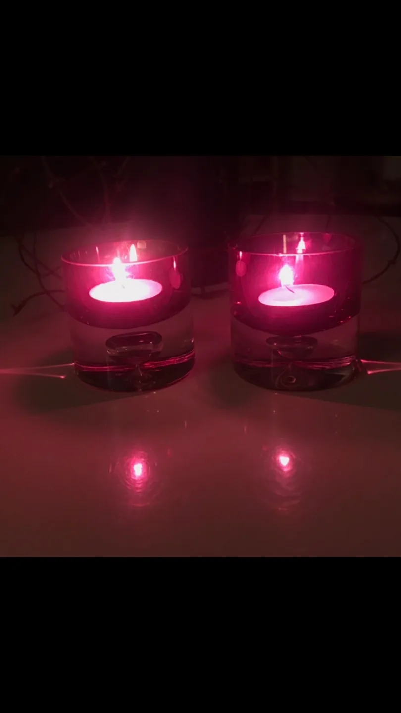 Austrian Glass Tealight Holders (2) - # Cleanout image indicator(6)