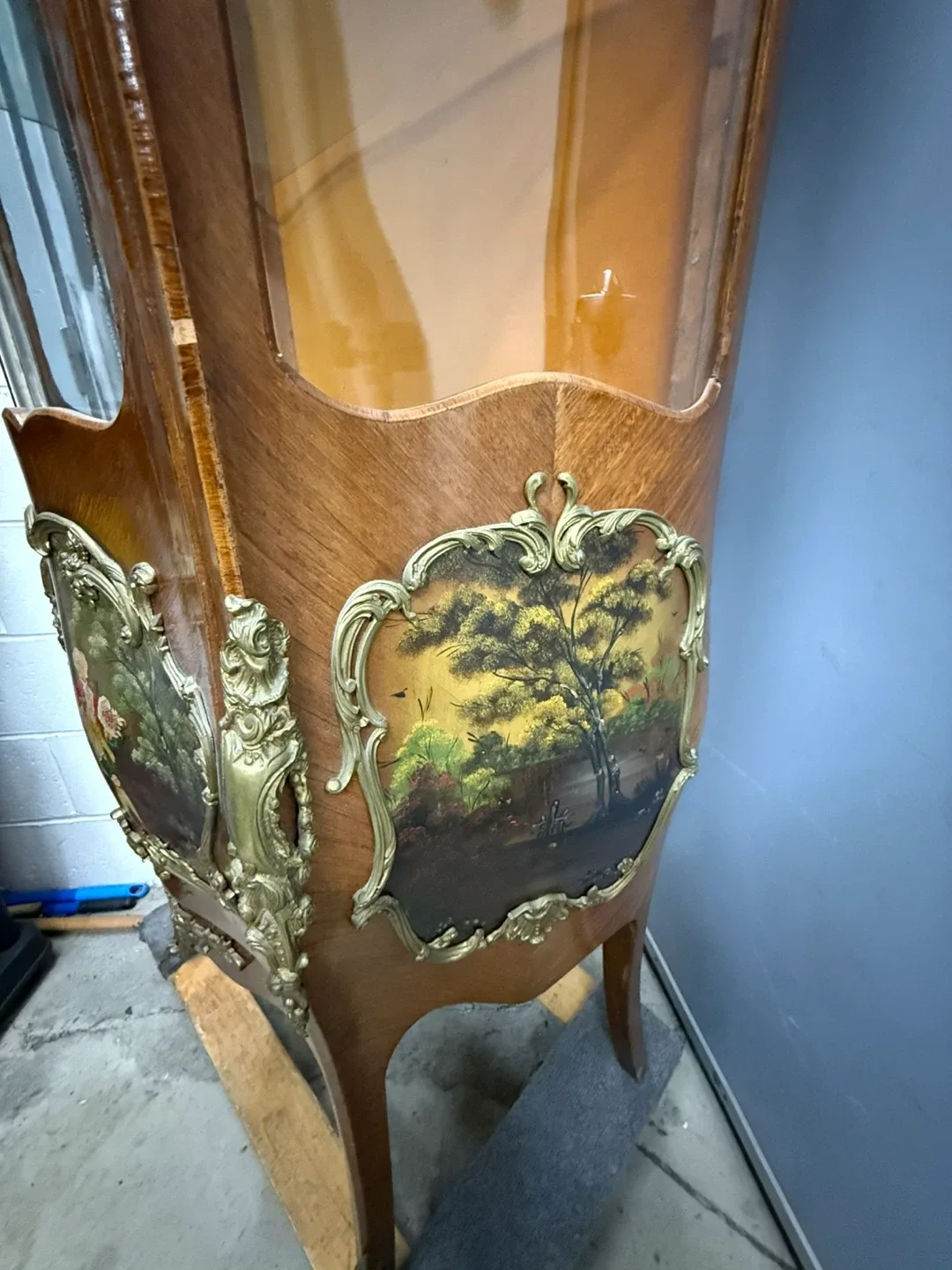Antique Display Cabinet - Ornate Details