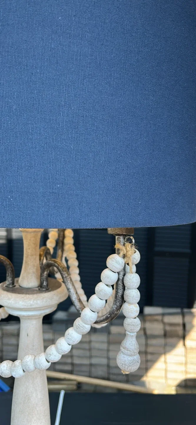 Pair of Navy Blue Lamps - 32" Height image indicator(7)