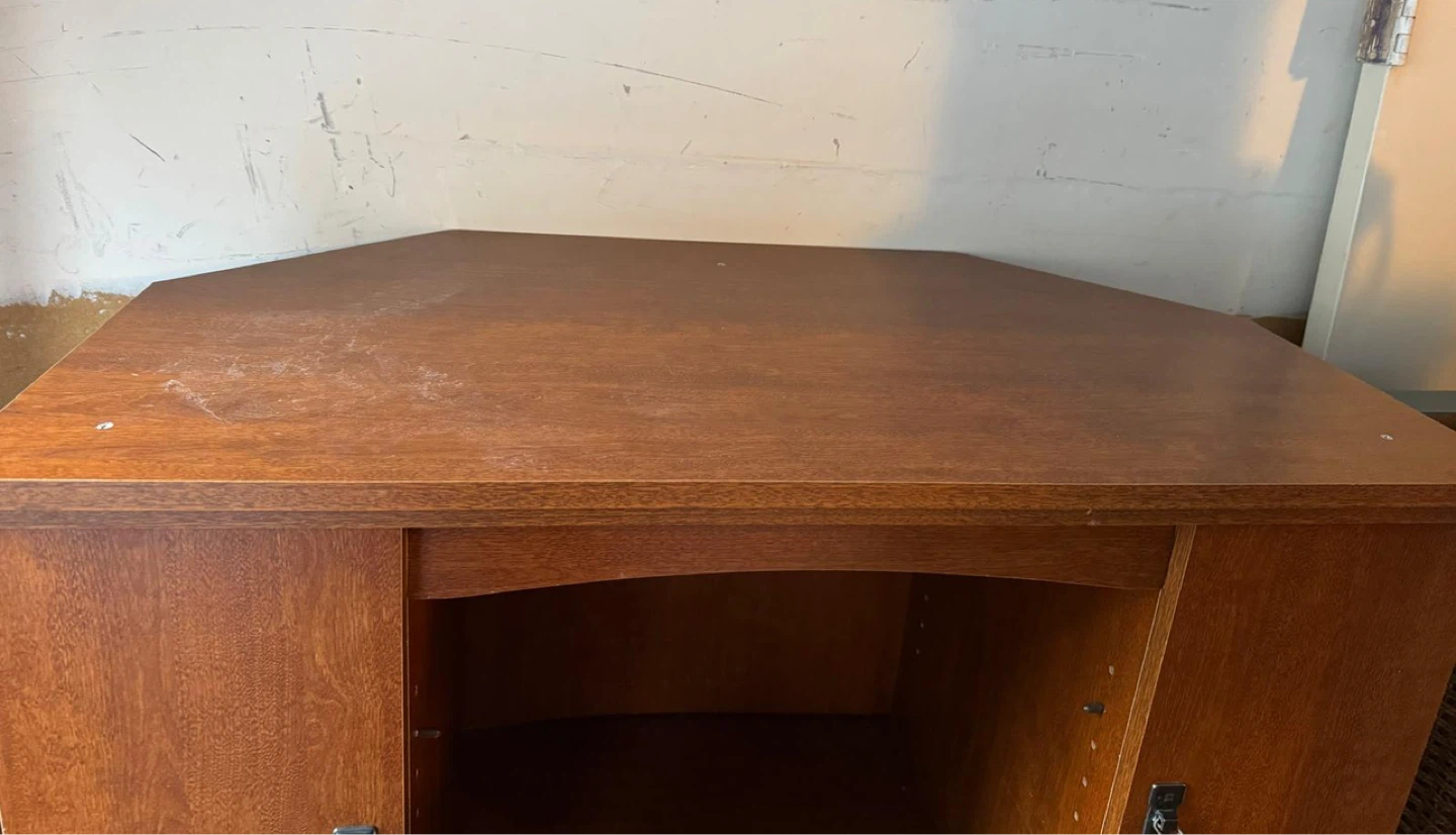 Wood TV Stand Cabinet - photo 2