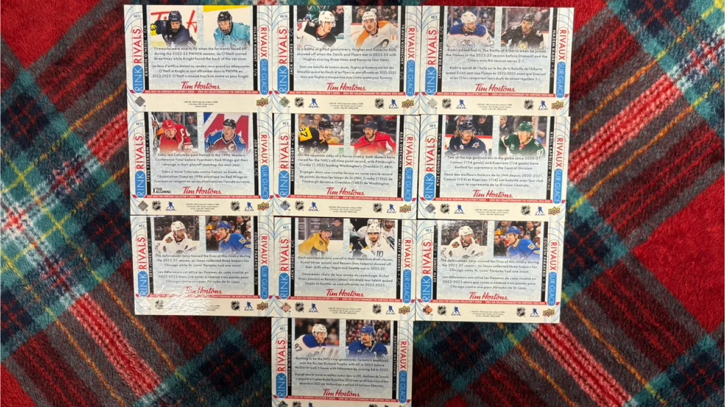 Tim Hortons Upper Deck Rink Rivals Hockey Cards image indicator(2)