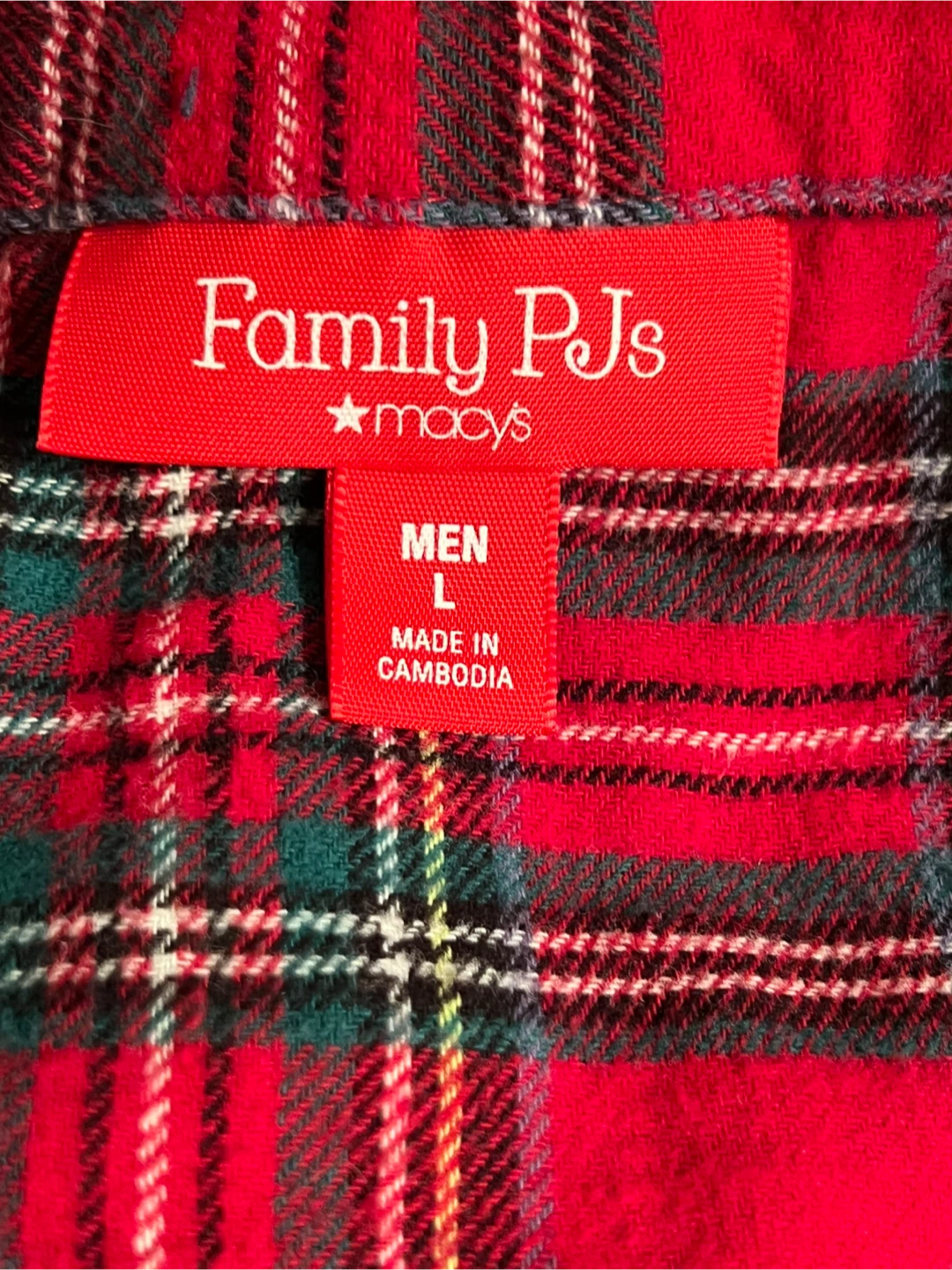 Macys Mens Family Holiday Plaid Pajamas Set. #cleanout - photo 5