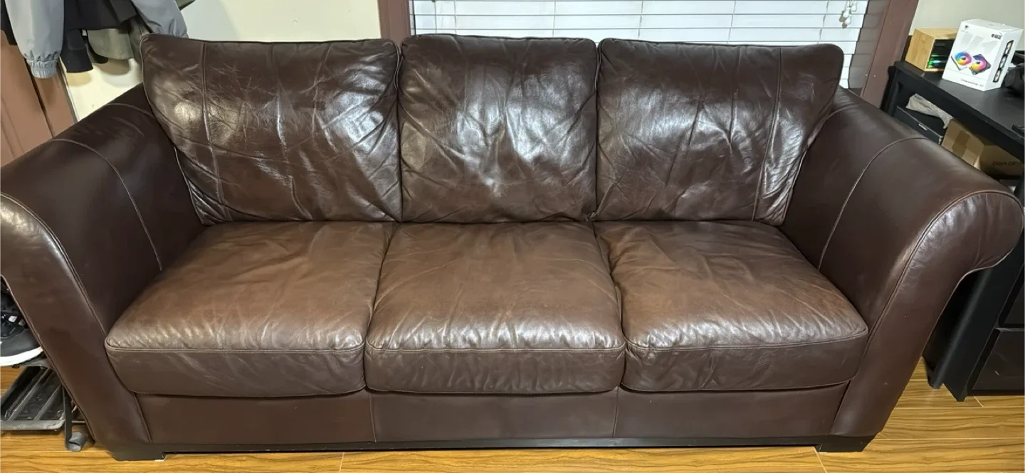 Italsofa Brown Leather Sofa image indicator(4)