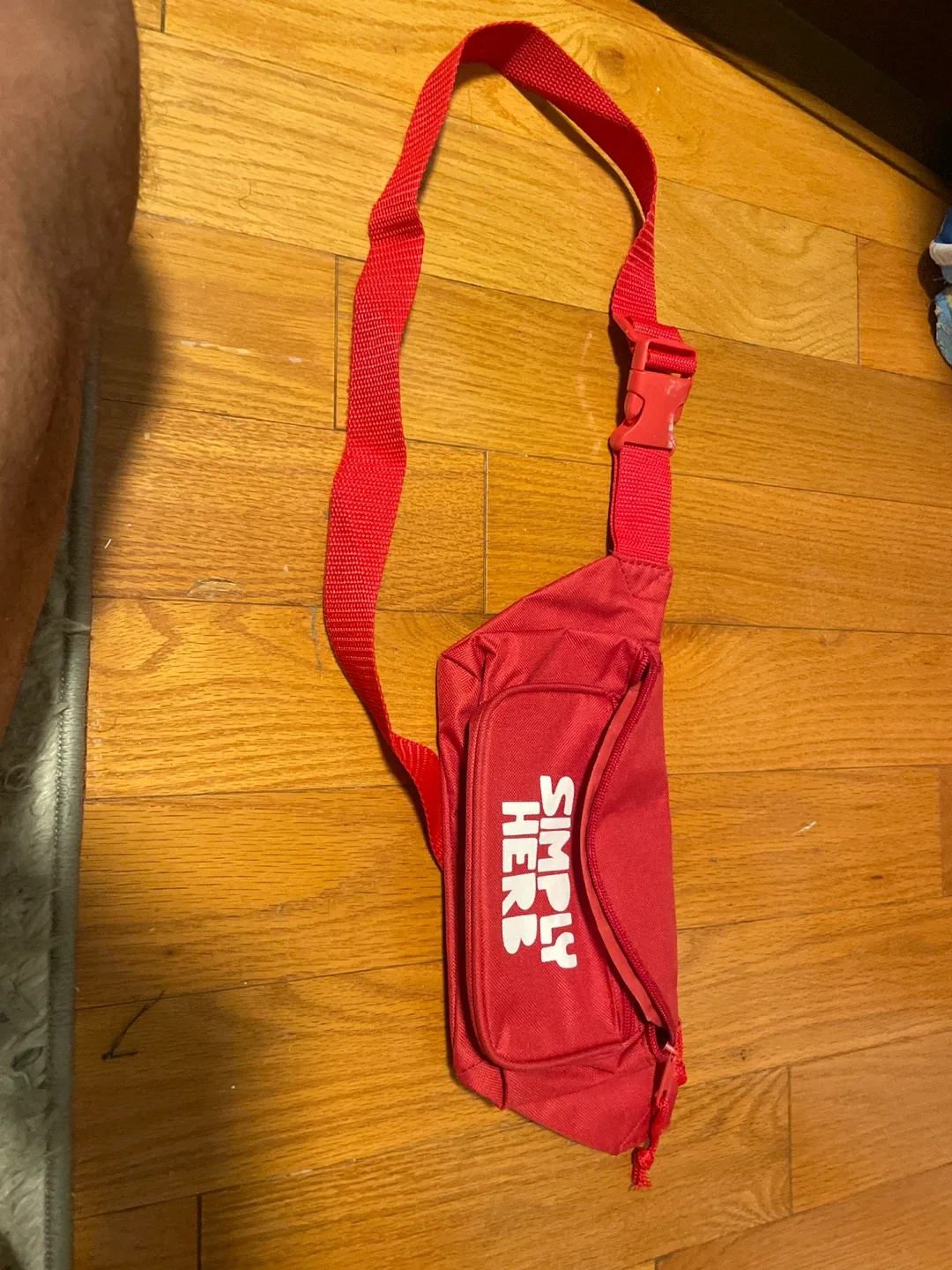 Simply Herb Red Fanny Pack