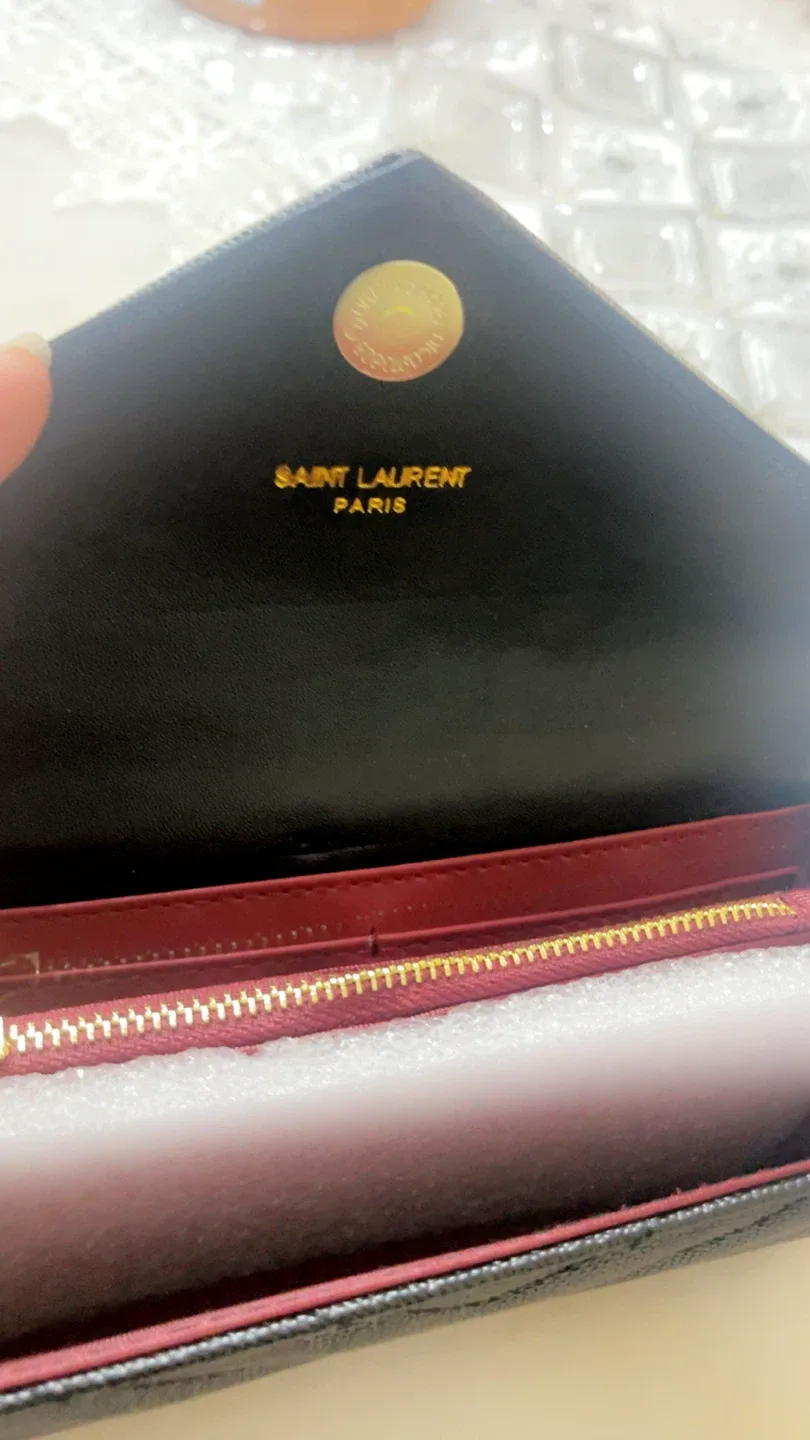 Saint Laurent Black Leather Wallet image indicator(5)