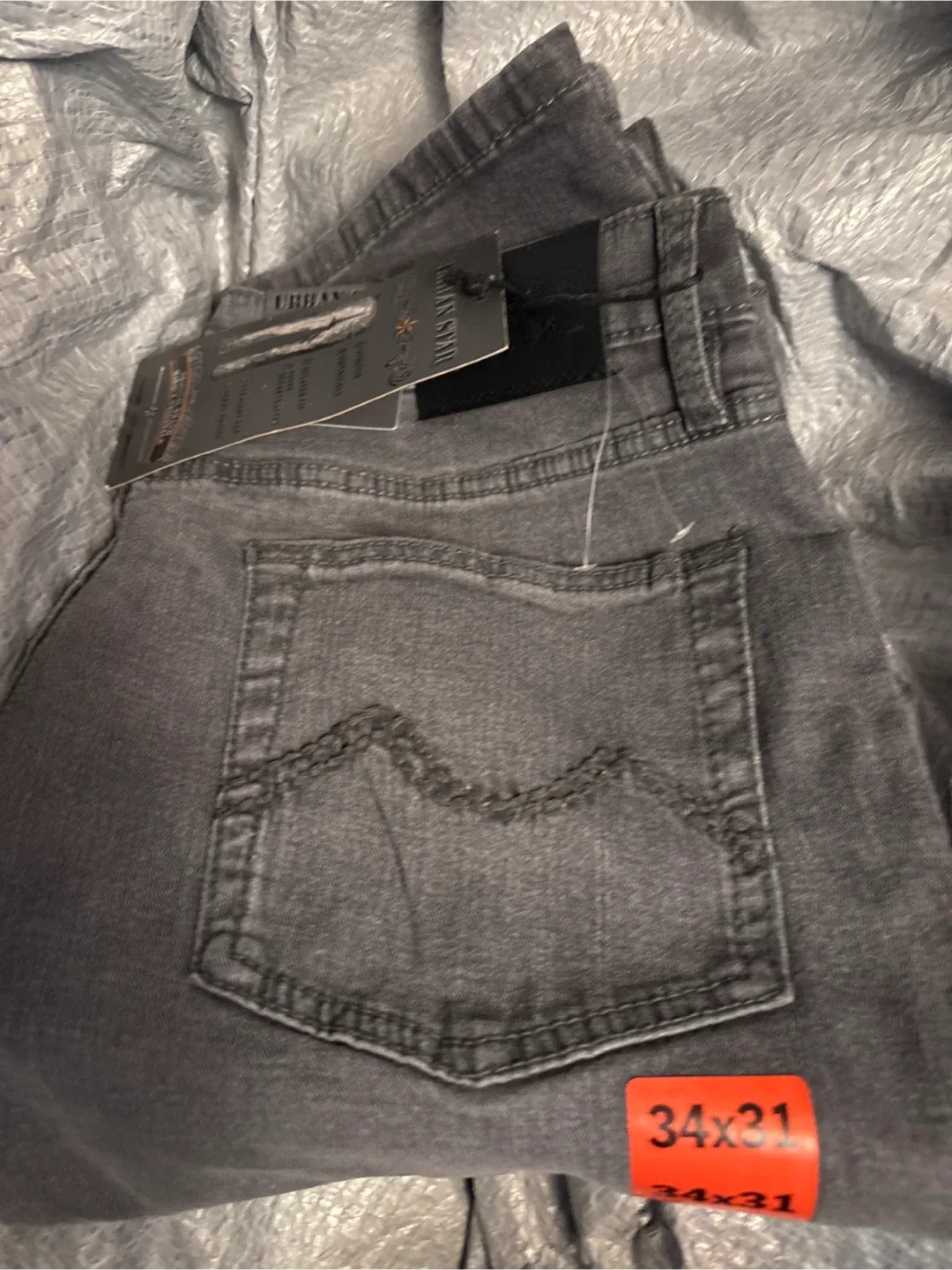 Urban Star Grey Jeans, Size 34x31