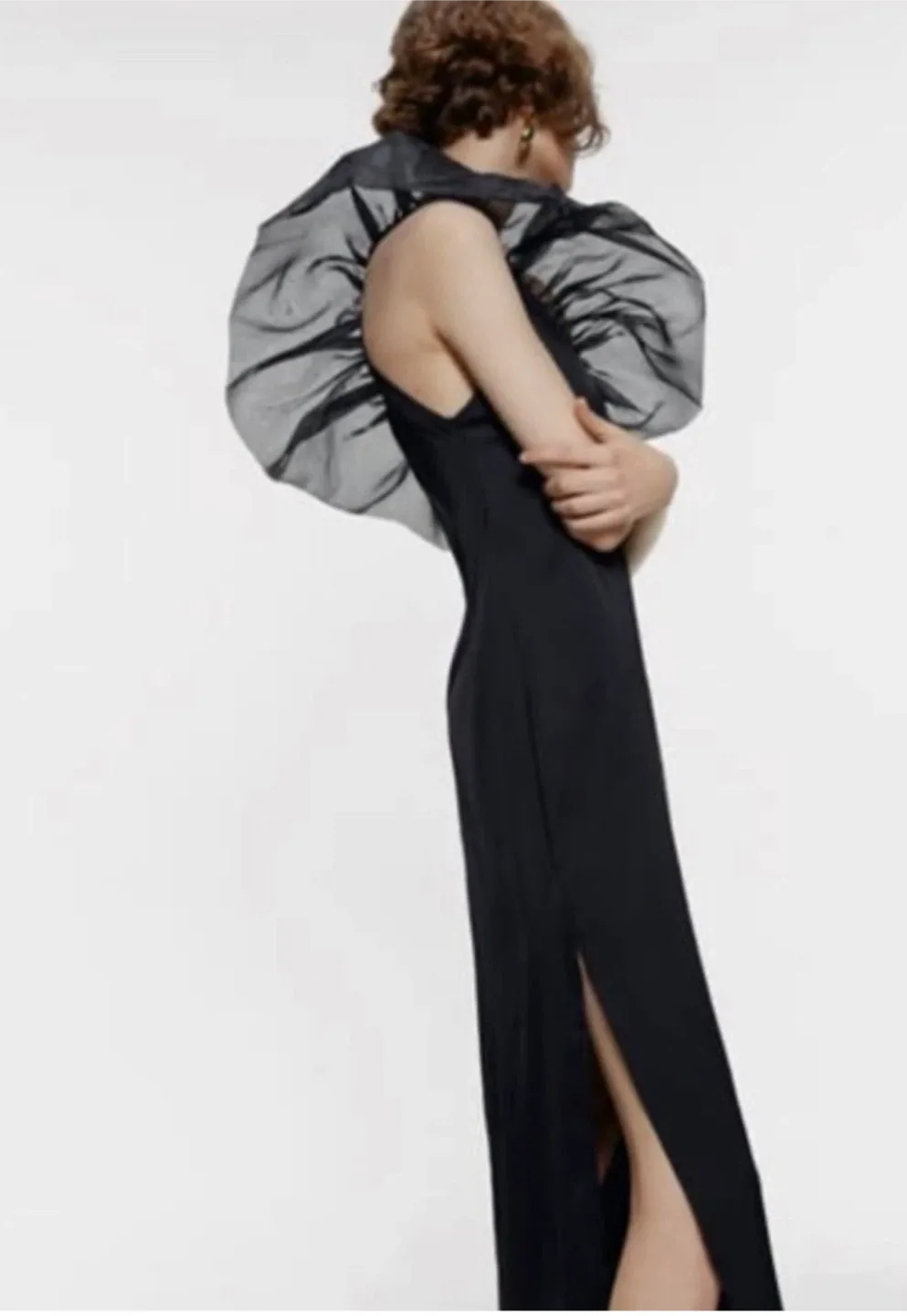 Zara Black One-Shoulder Dress