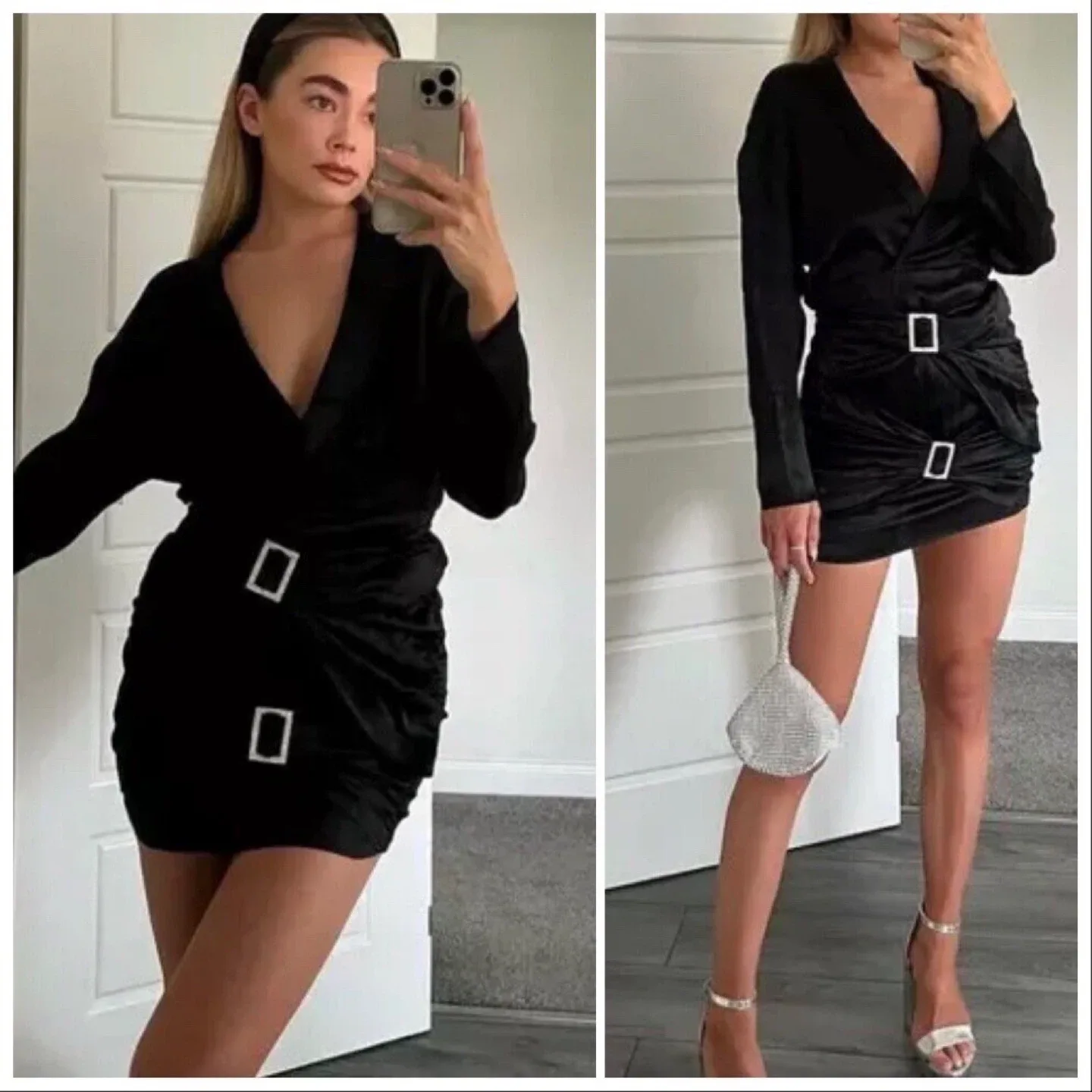 Zara Black Mini Dress image indicator(4)